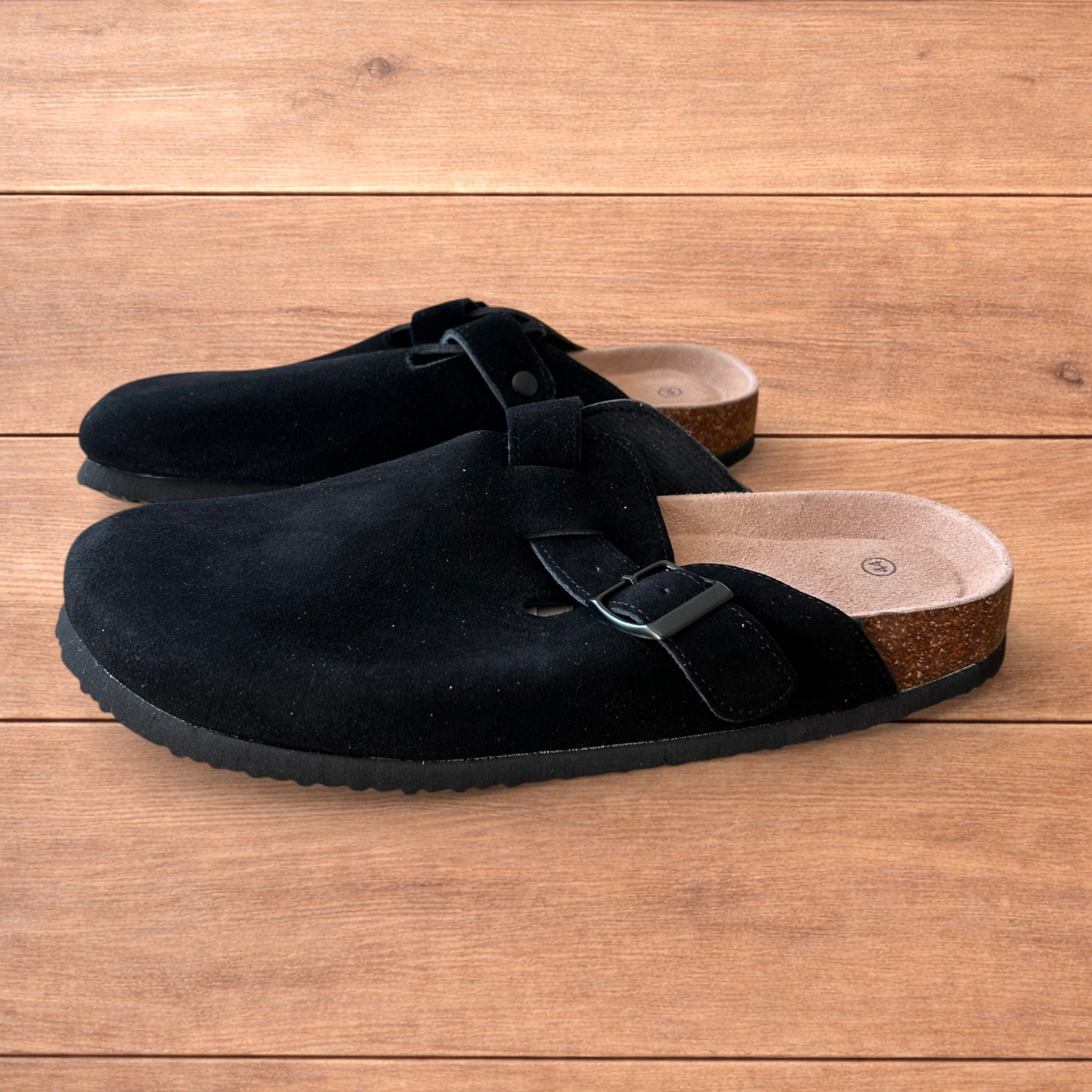 Japanese Brand Lovely suede mules clogs shoes in black. Size US 11 / EU 44 - 4 Thumbnail