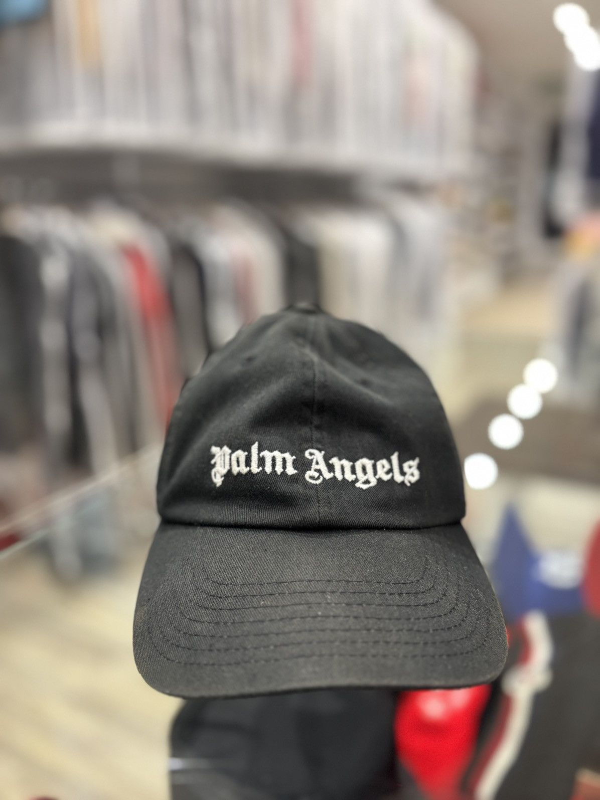 Palm Angels Palm Angels Classic Logo Cap Black Size ONE SIZE - 2 Thumbnail