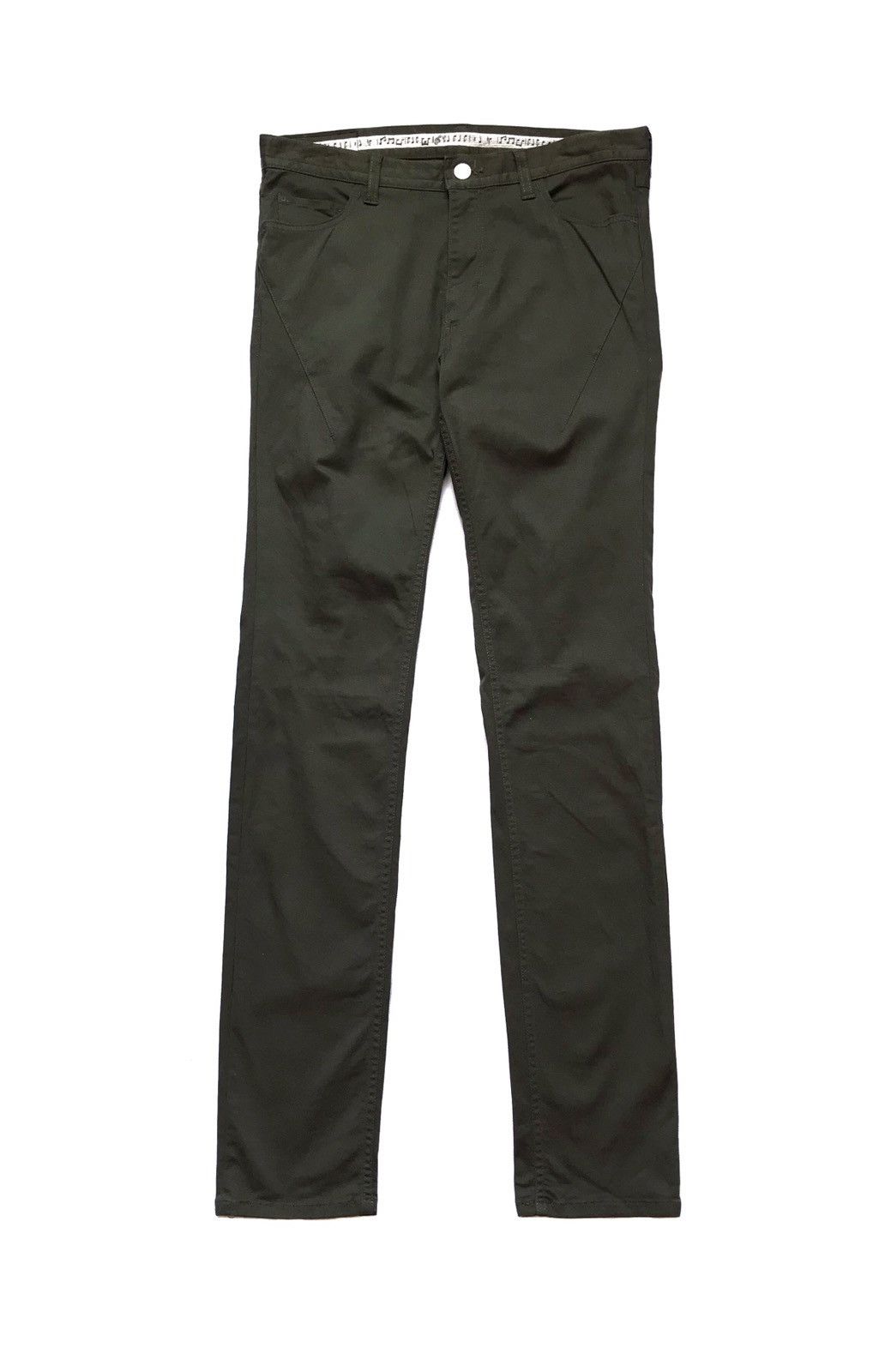 image of Number N Ine x Studious Number Nine X Studious Slim Fit Trouser Pants in Green, Men's (Size 31)