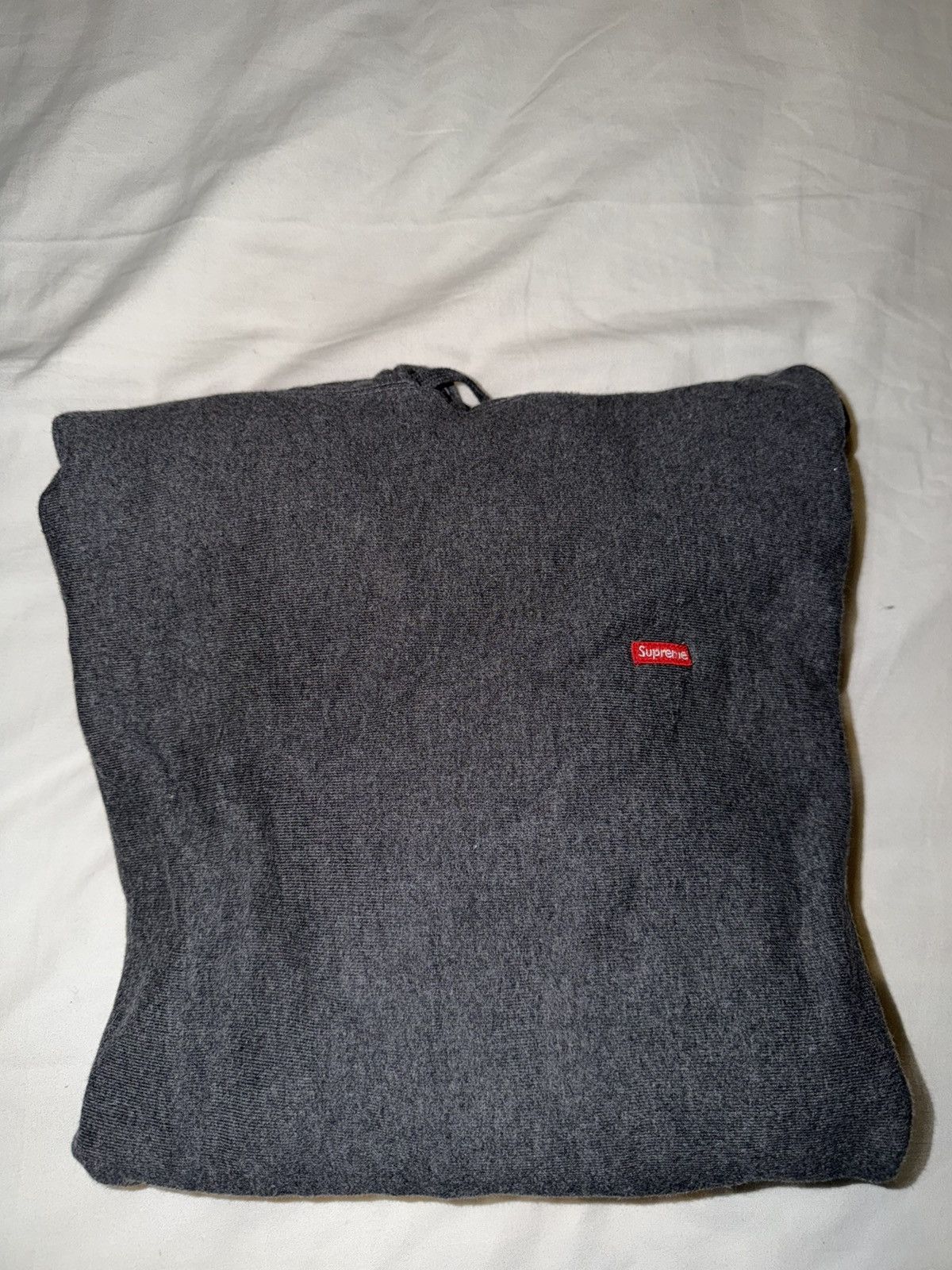 Supreme Supreme Grey logo Hoodie Size US XL / EU 56 / 4 - 2 Thumbnail