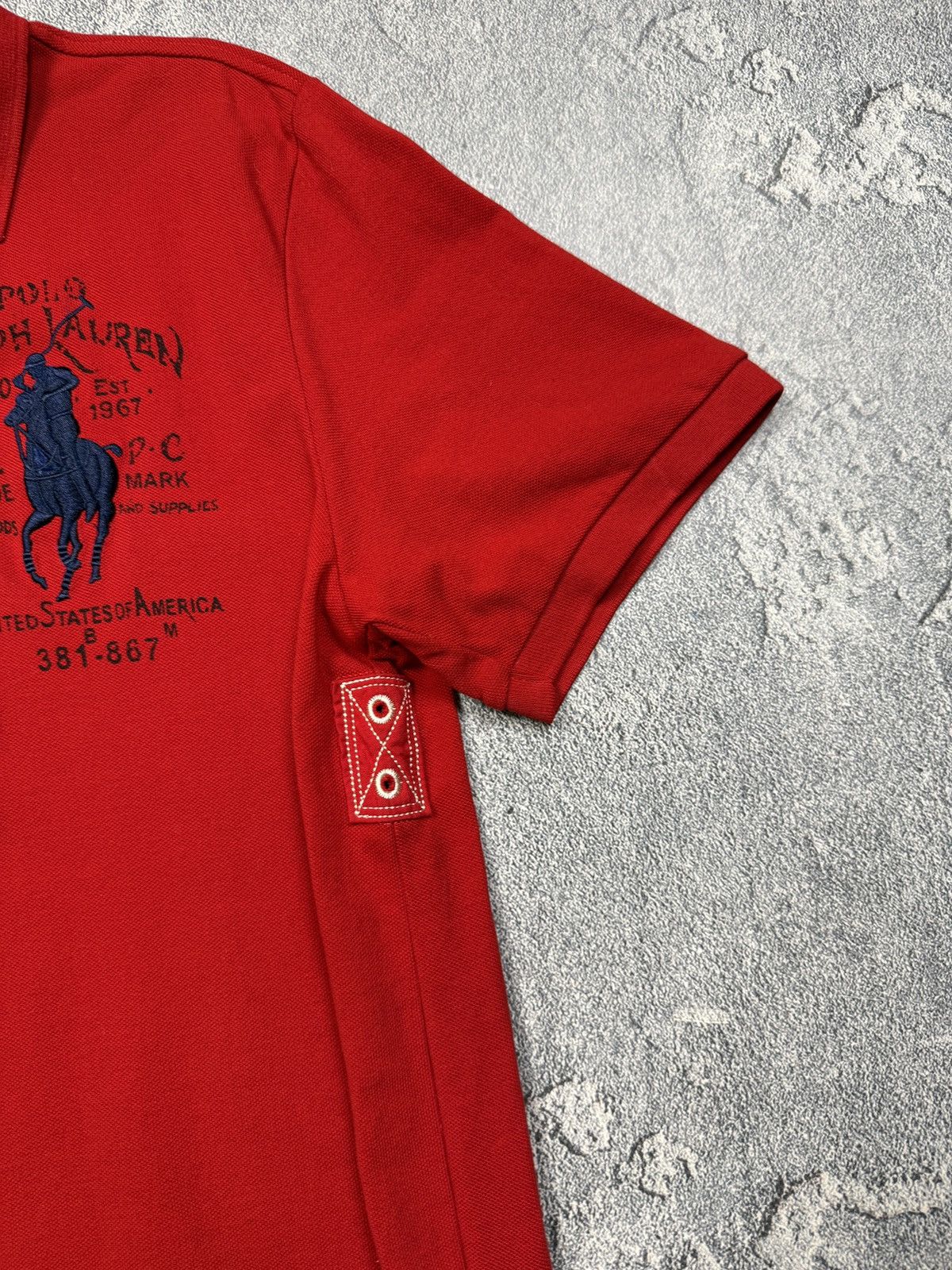 Polo Ralph Lauren Vintage Polo Ralph Lauren Rugby USA Tee Size US L / EU 52-54 / 3 - 5 Thumbnail