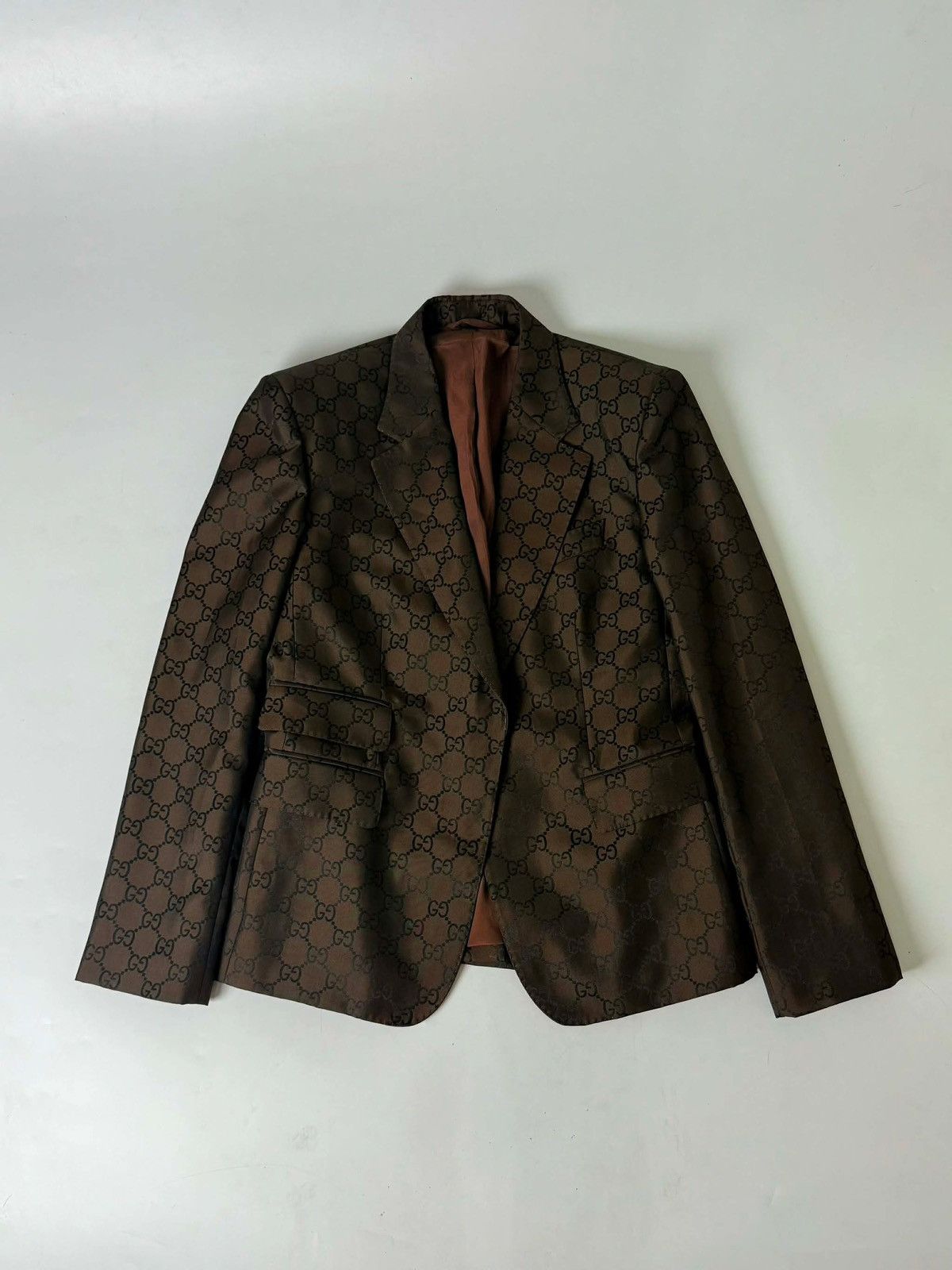 Gucci Gucci by Tom Ford 1998 Monogram Suit Blazer Size M / US 6-8 / IT 42-44 - 1 Thumbnail