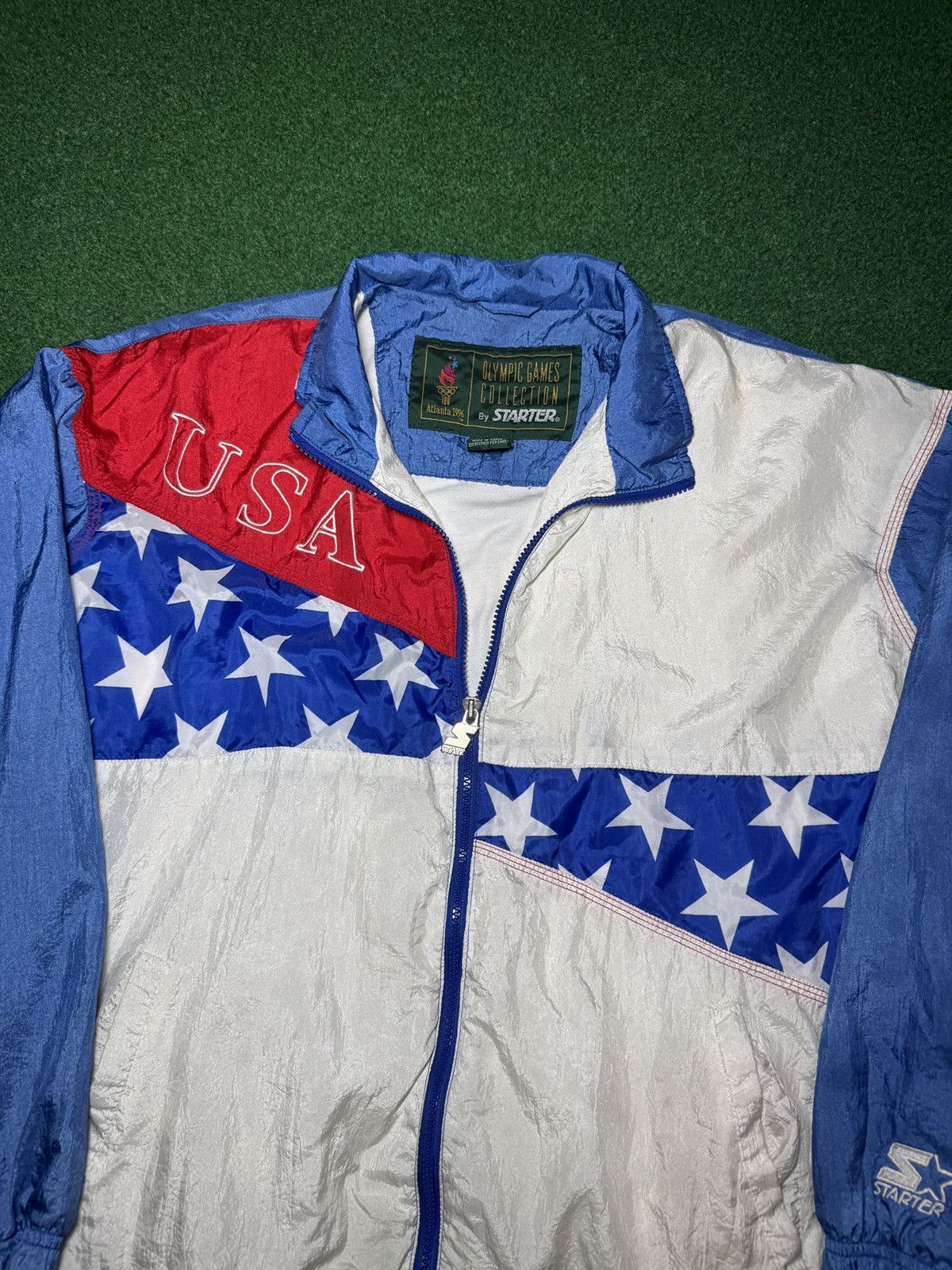 Starter Vintage 90s Starter Olympics Team USA Windbreaker Jacket Size US M / EU 48-50 / 2 - 2 Thumbnail