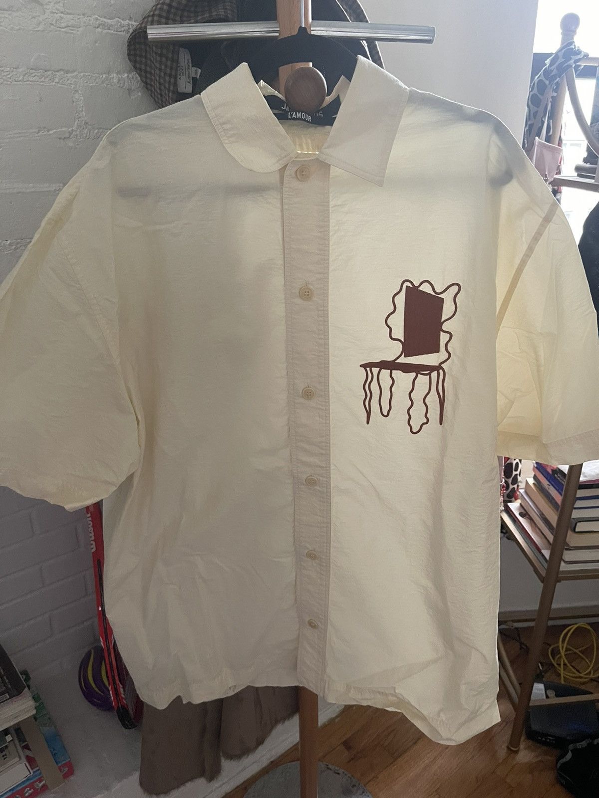 Jacquemus La Chemise Moisson Chair Button Up Shirt Off White Size US M / EU 48-50 / 2 - 1 Thumbnail