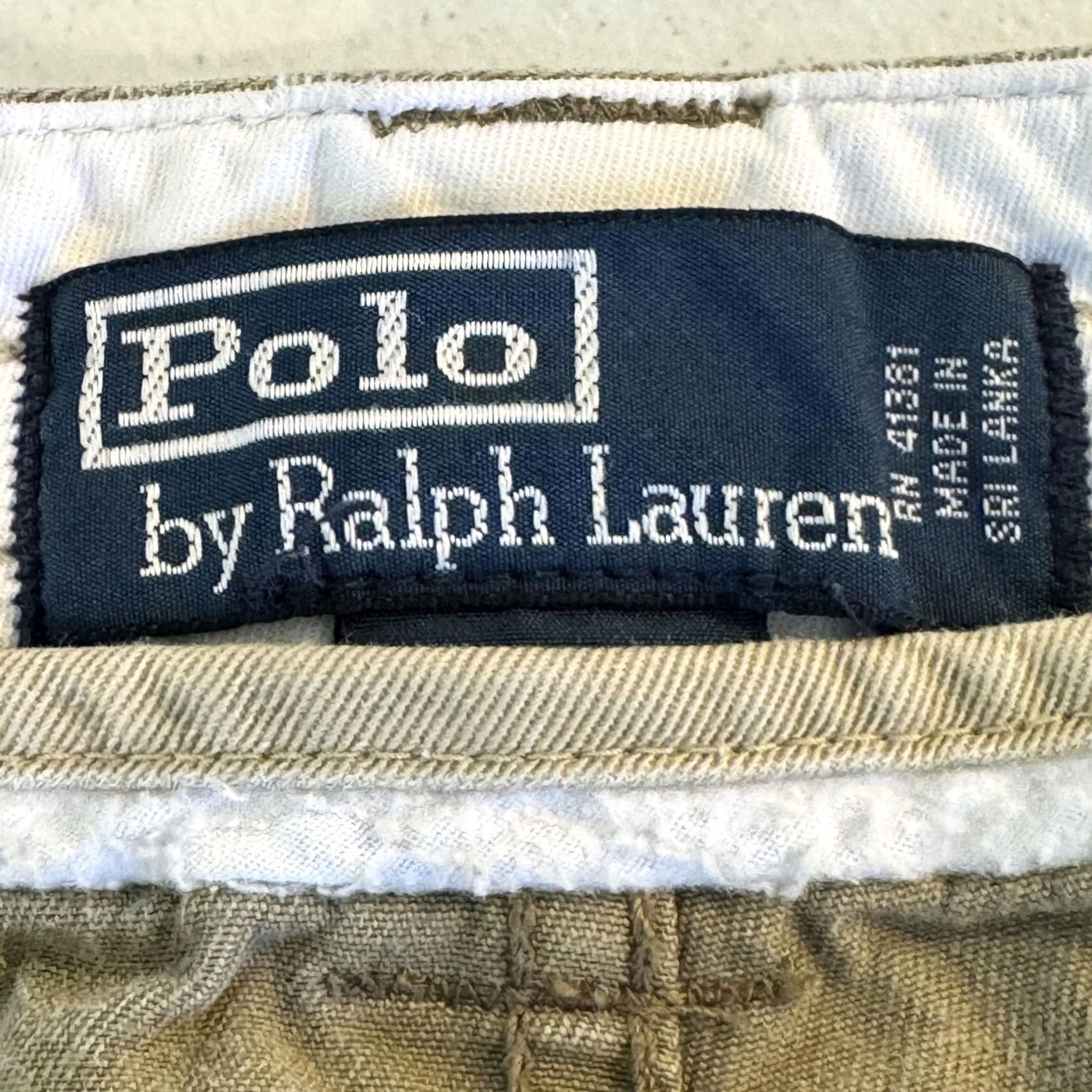 Polo Ralph Lauren VINTAGE Polo Ralph Lauren Cargo Shorts Mens 40 Khaki Classic Chino Utility Pockets Size US L / EU 52-54 / 3 - 7 Thumbnail