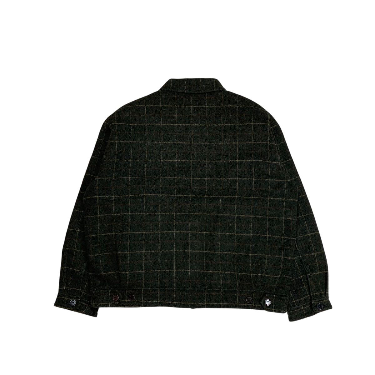 Yves Saint Laurent Yves Saint Laurent Wool Plaid Work Jacket Size US XL / EU 56 / 4 - 4 Thumbnail