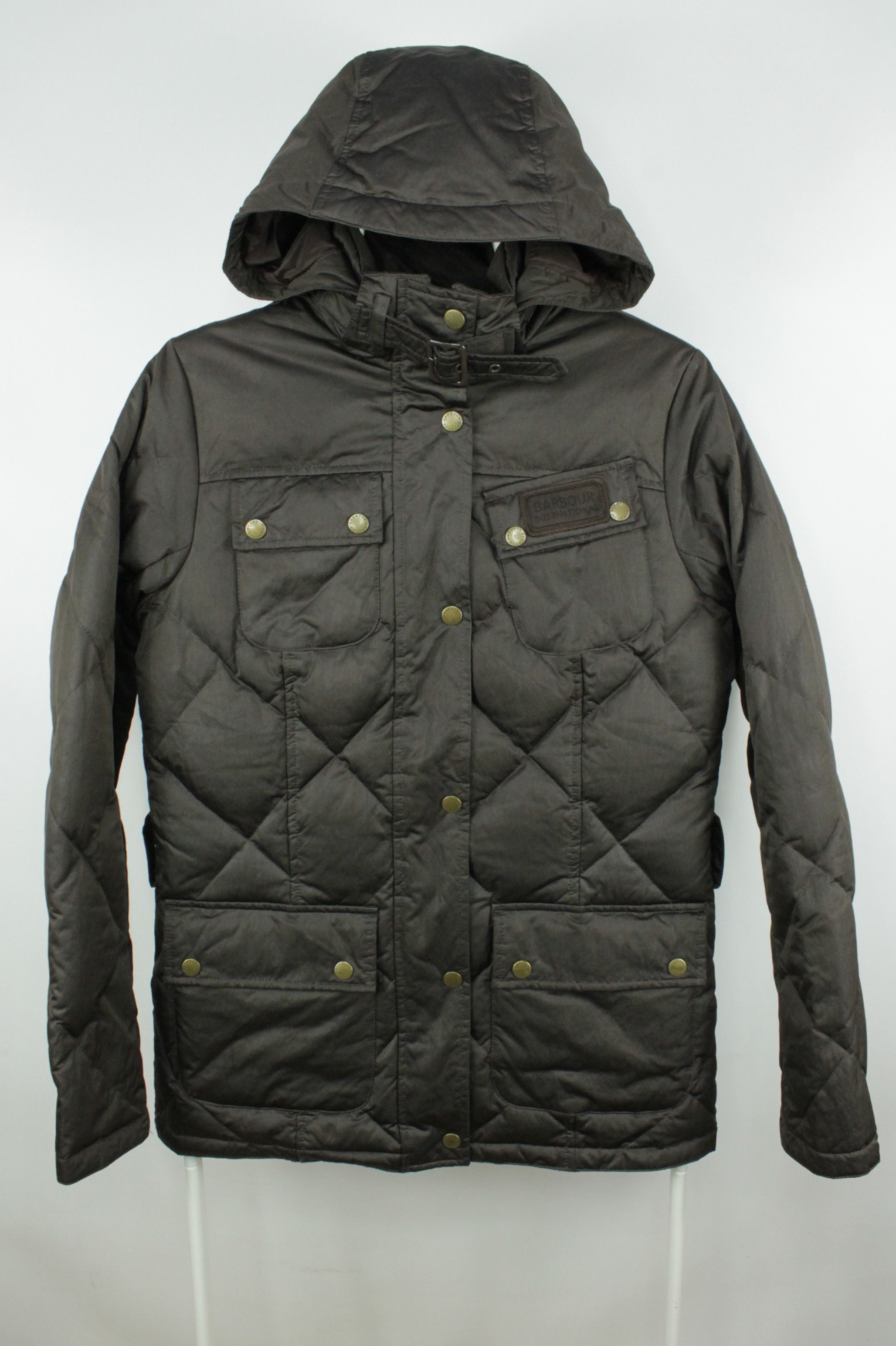 Barbour Streetwear Barbour International Nation Down Jacket Brown Women s Grailed