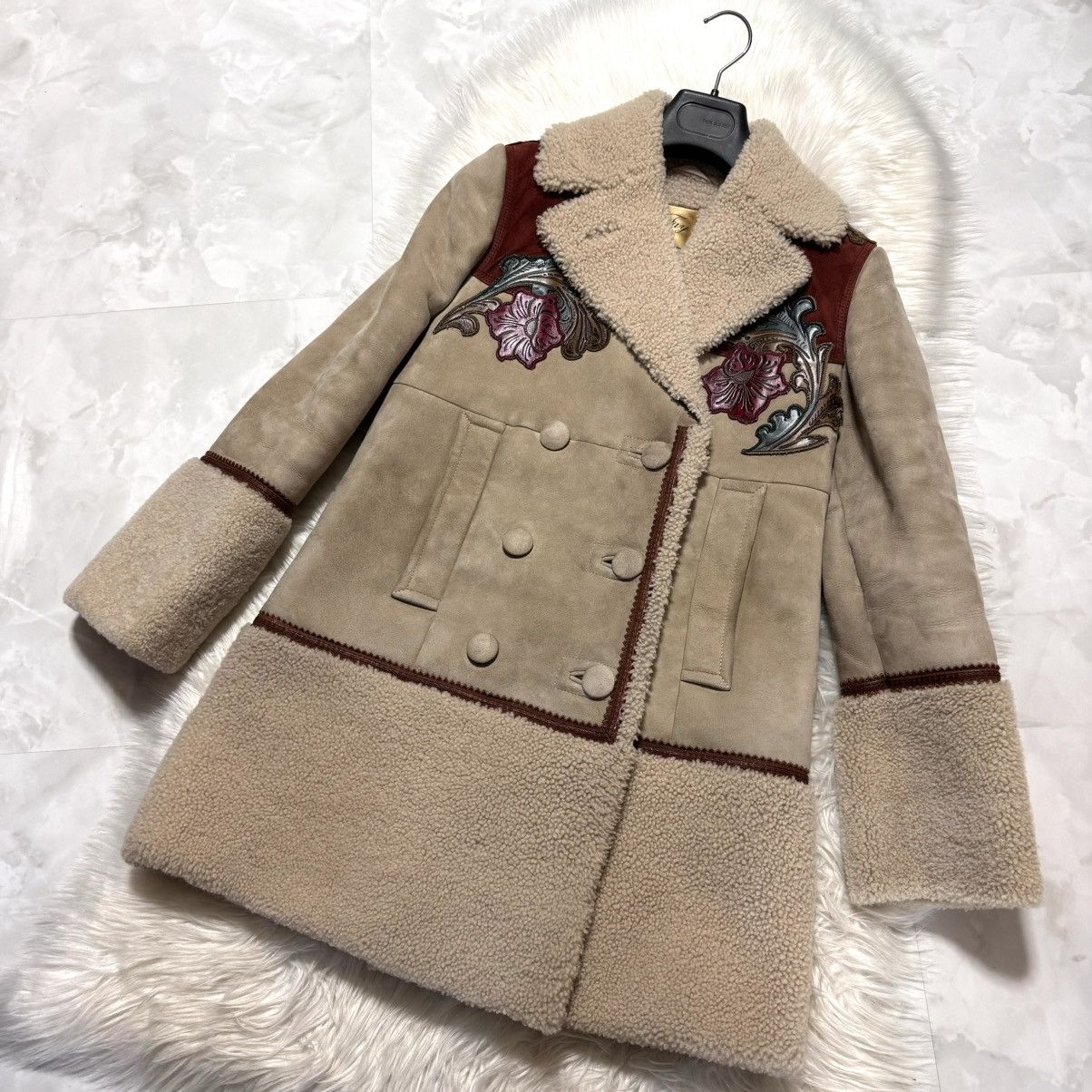 Fay List price 850,000 yen fay Tod's Flower Leather Switch Coat Size S / US 4 / IT 40 - 6 Thumbnail