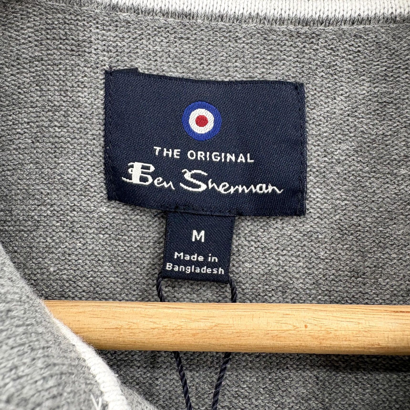 Ben Sherman Ben Sherman Sweater Mens Medium Gray Heather Knit Collared Long Sleeve Polo Size US M / EU 48-50 / 2 - 5 Thumbnail