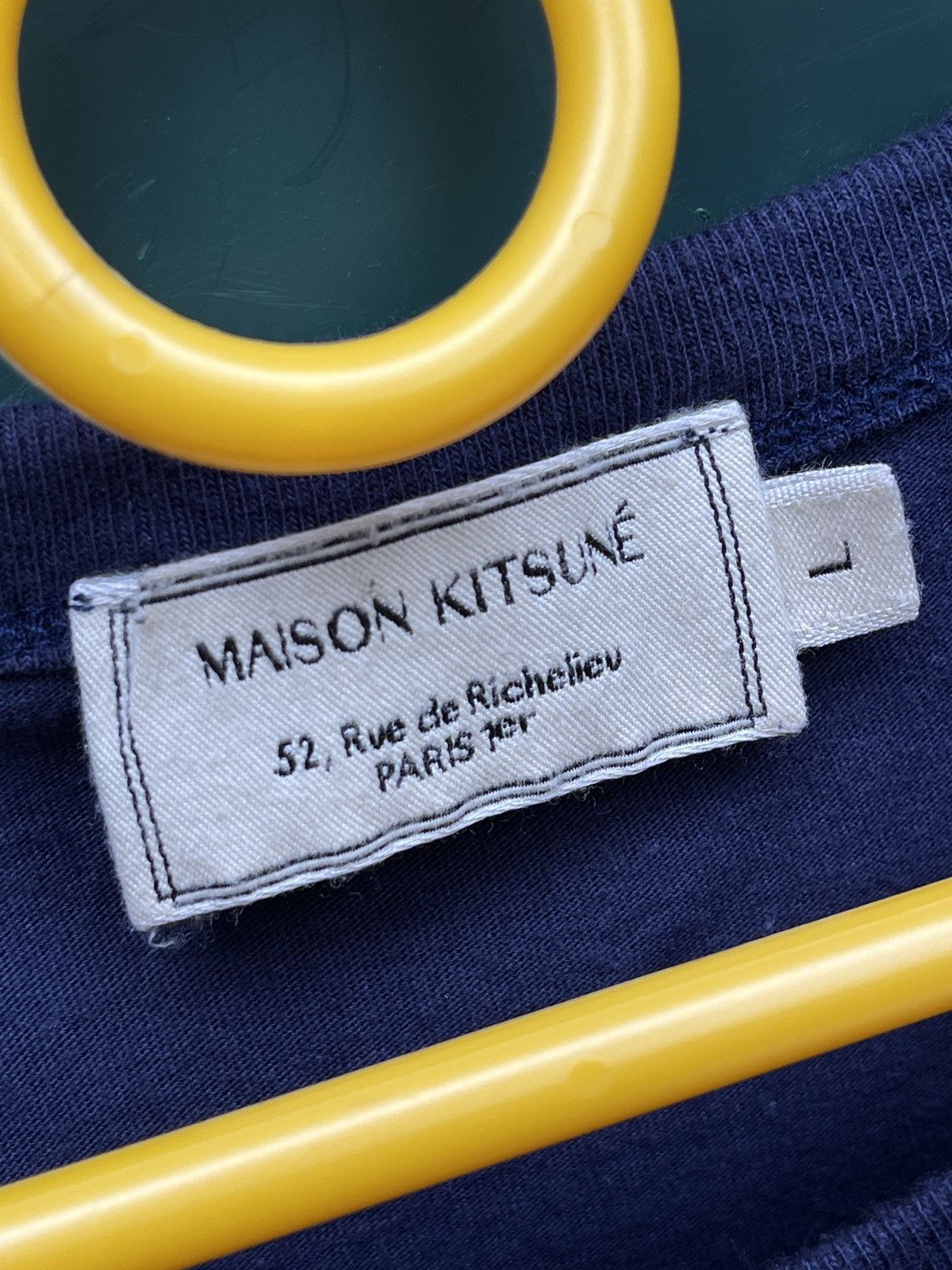 Maison Kitsune Fox Rainbow Embroidery Classic T-Shirt Maison Kitsune L Size US L / EU 52-54 / 3 - 4 Thumbnail