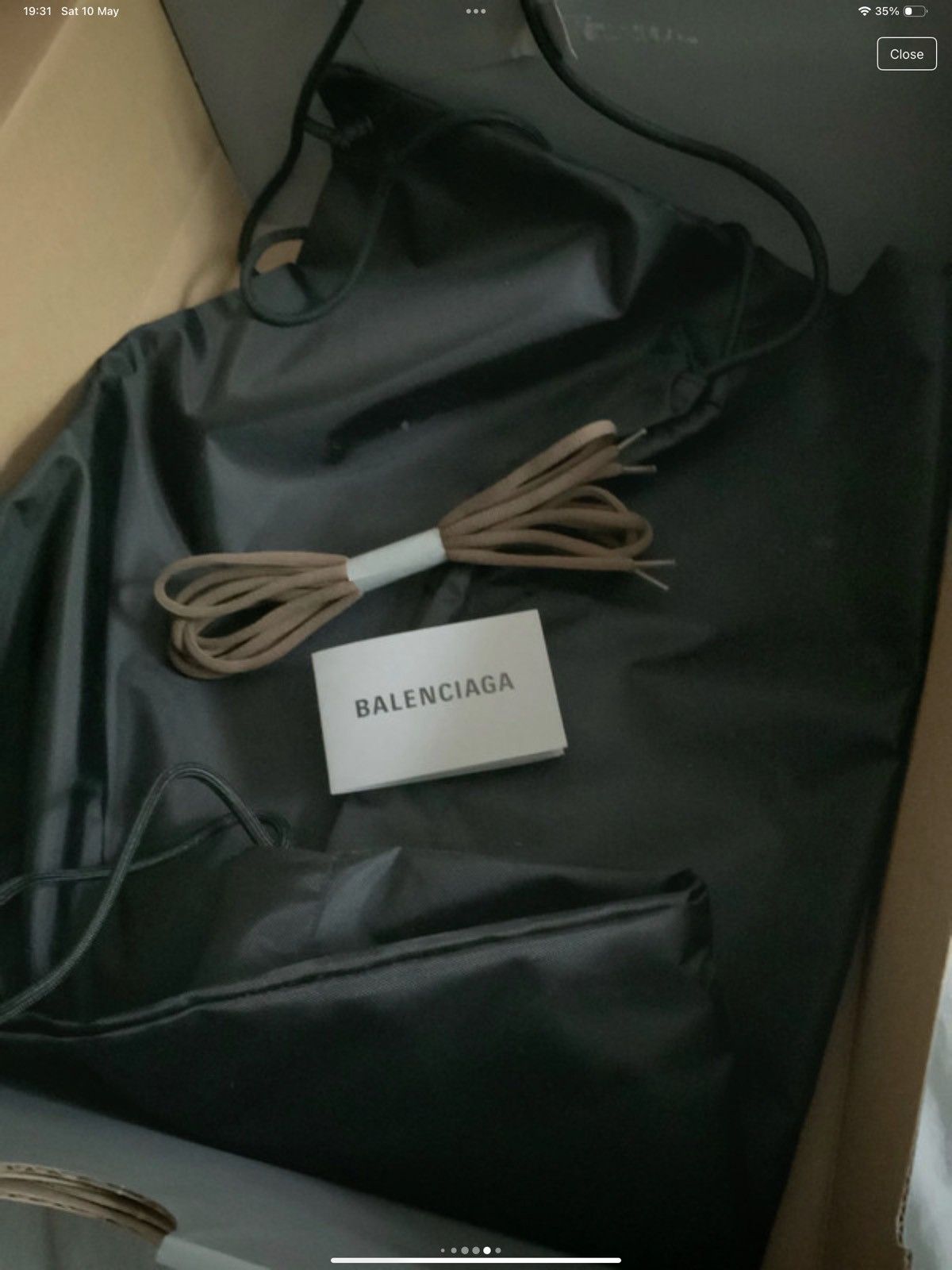 Balenciaga brown bouncer trainers