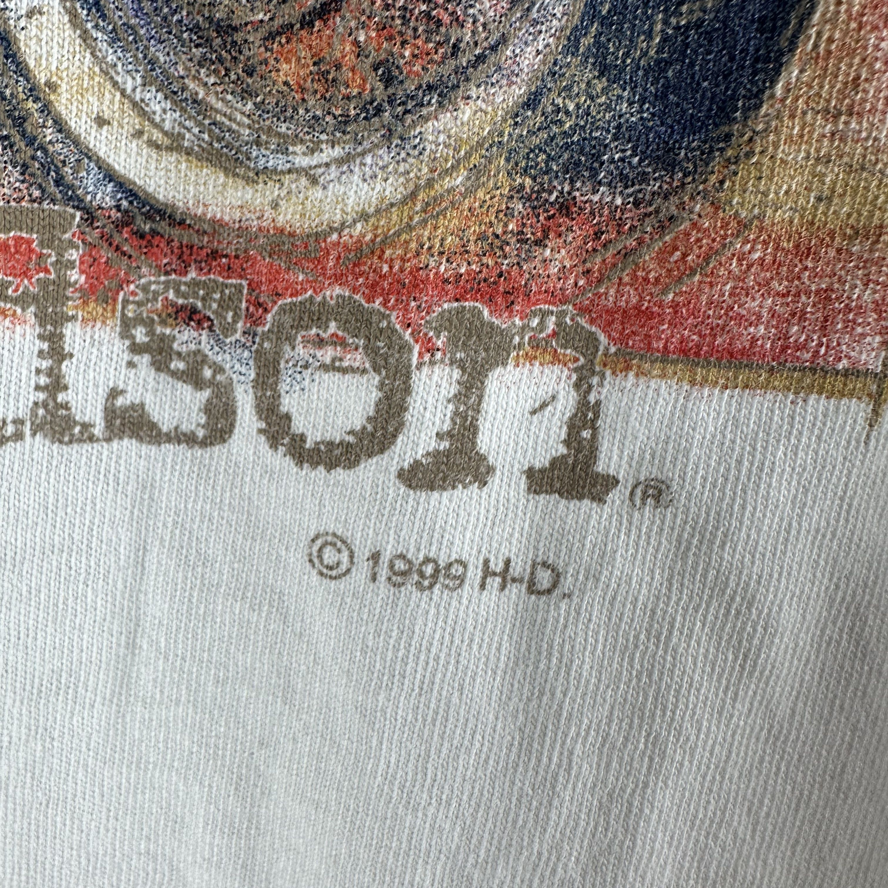 Vintage Vintage 1999 Harley Davidson Motorcycle Canada Promo T-shirt Size US L / EU 52-54 / 3 - 3 Thumbnail