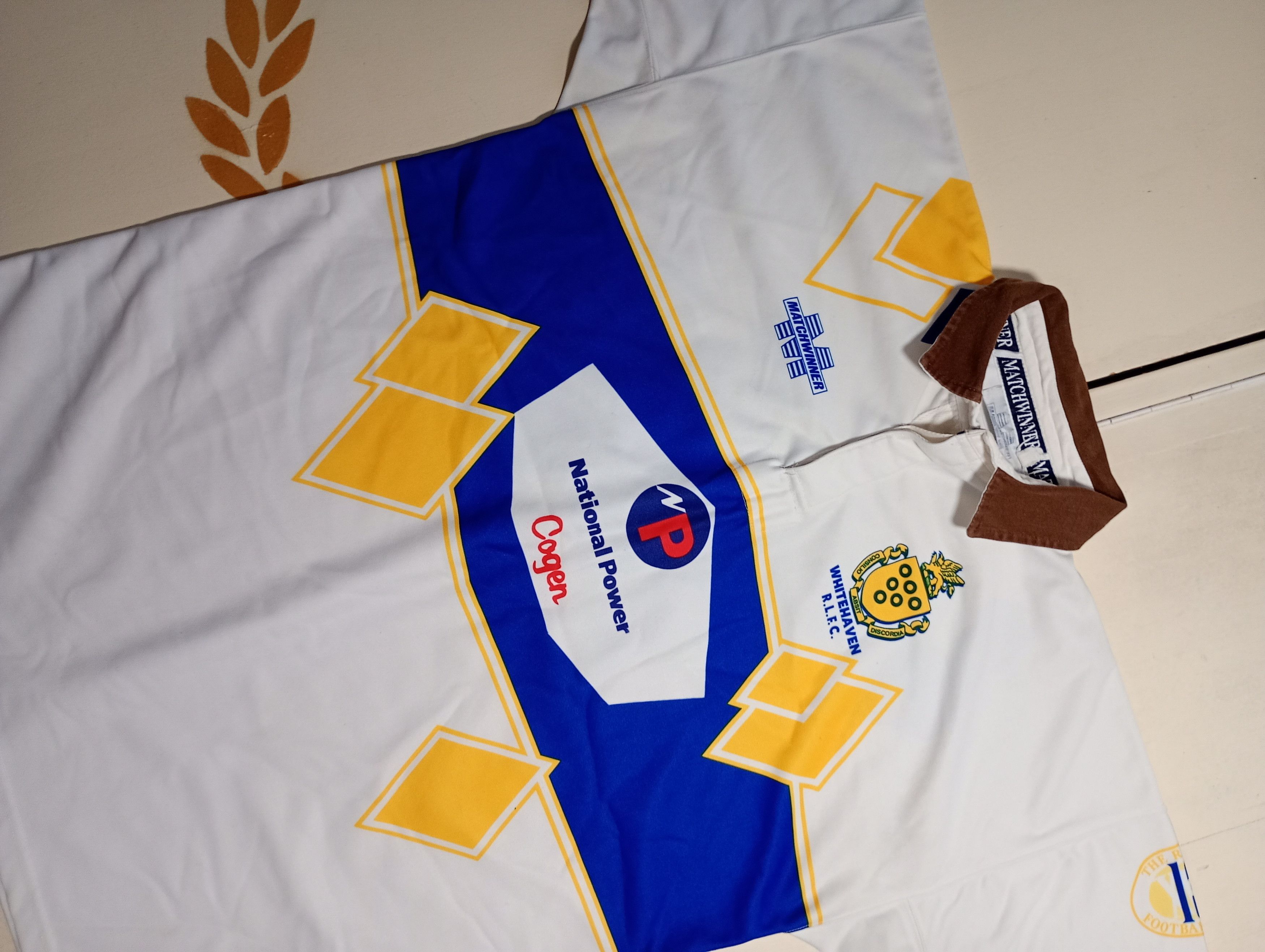 Vintage Matchwinner Whitehaven R.L.F.C. Rugby Shirt #14 V Size US XL / EU 56 / 4 - 5 Thumbnail