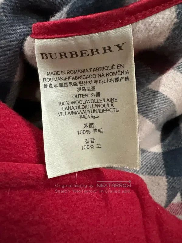 Burberry Burberry Red Wool Women's Duffle Coat. Size XS / US 0-2 / IT 36-38 - 4 Thumbnail