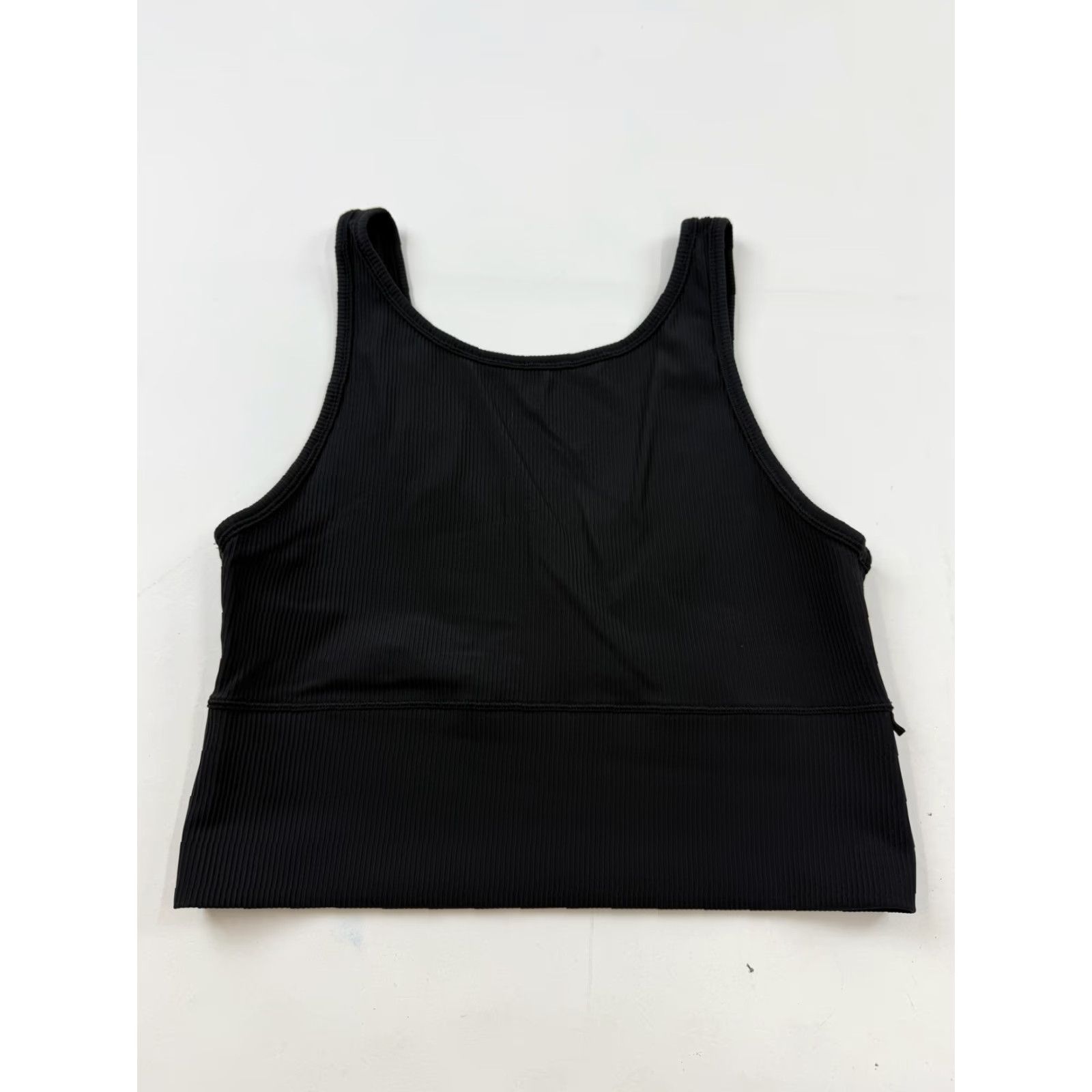 Lululemon Lululemon Sports Bra Womens M Black Ribbed Longline V Neck Yoga Gym Top Size M / US 6-8 / IT 42-44 - 3 Thumbnail