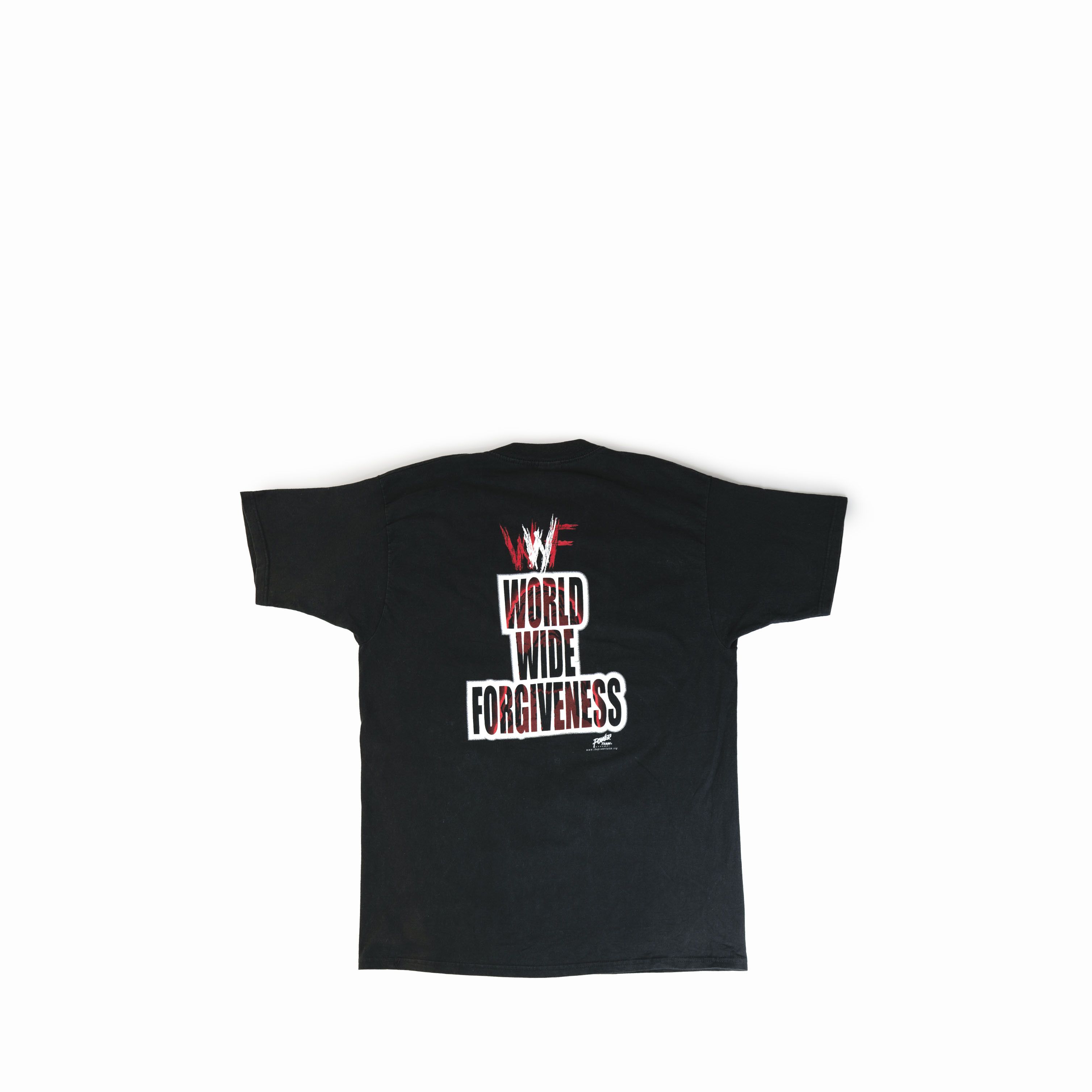 Vintage Vintage 1990's WWF World Wide Forgiveness Jesus Tee Shirt Size US XL / EU 56 / 4 - 2 Thumbnail