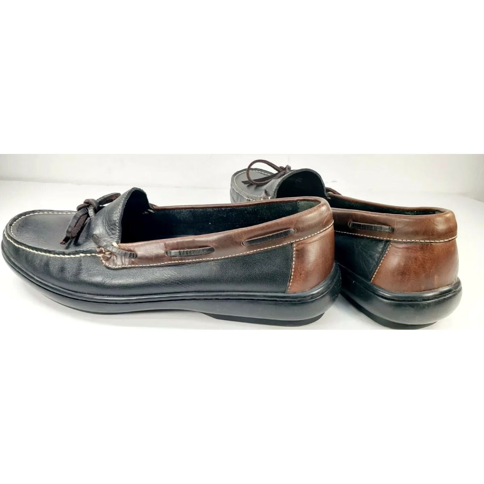 Cole Haan Cole Haan Country Black/Brown Leather Slip-On Loafers Men’s 9.5M Size 9.5M Brown Black Leather Slip-On Loafers Men’s 9.5M Cole Haan Country Size US 10 / EU 43 - 7 Thumbnail