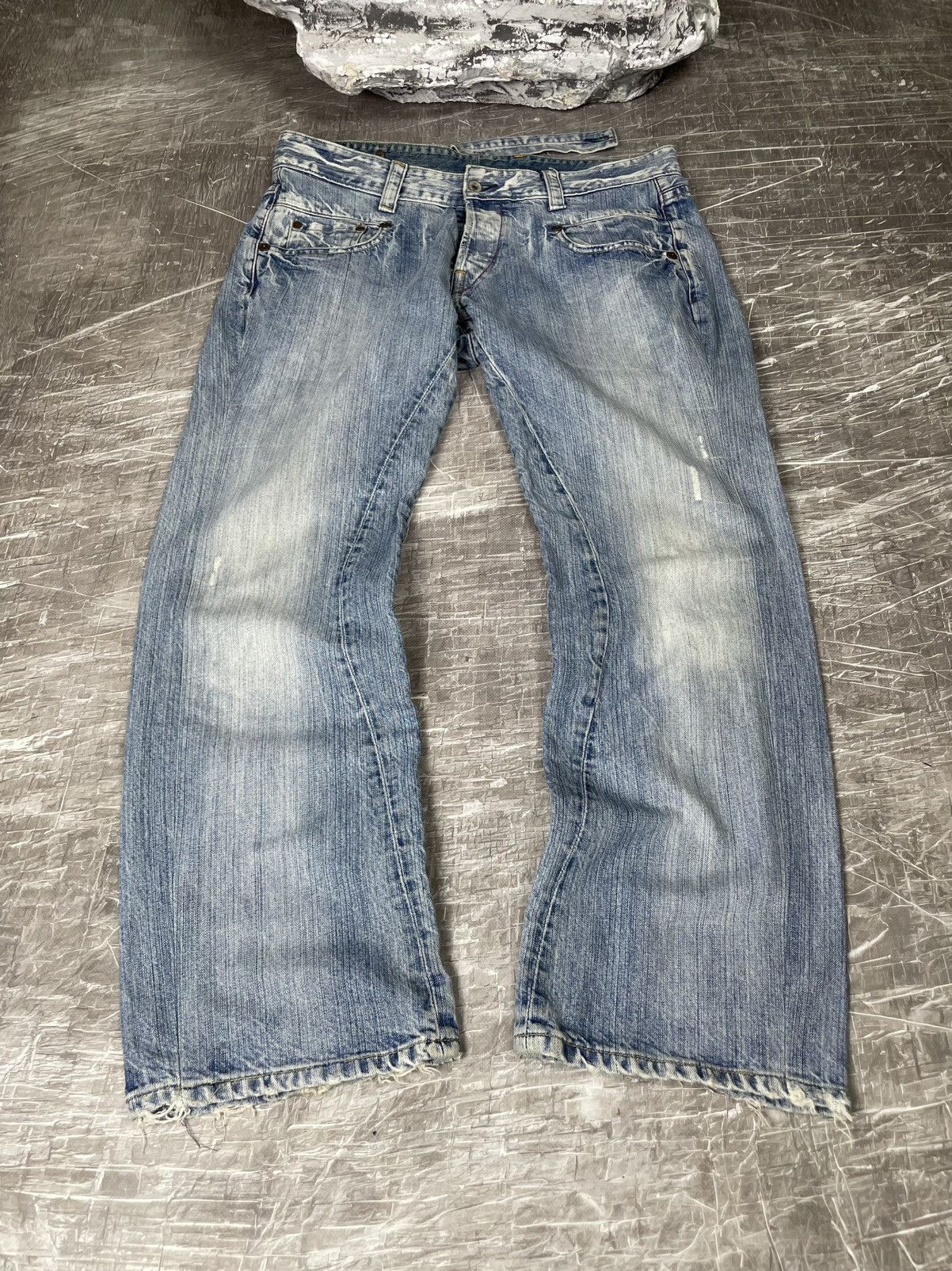 G-Star Vintage G-Star Fade Distressed Denim Jeans Y2K DG Japan Vibe Size US 36 / EU 52 - 1 Thumbnail