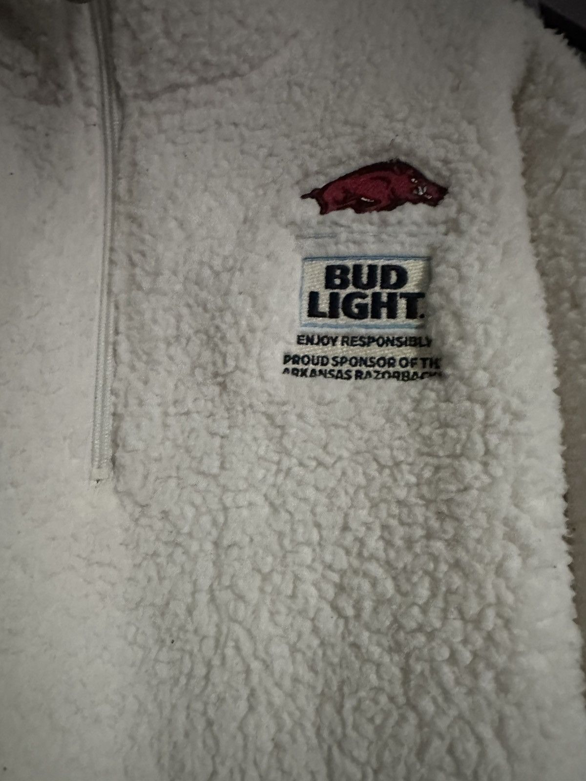 NCAA University of Arkansas Bud Light pullover Size L / US 10 / IT 46 - 1 Thumbnail