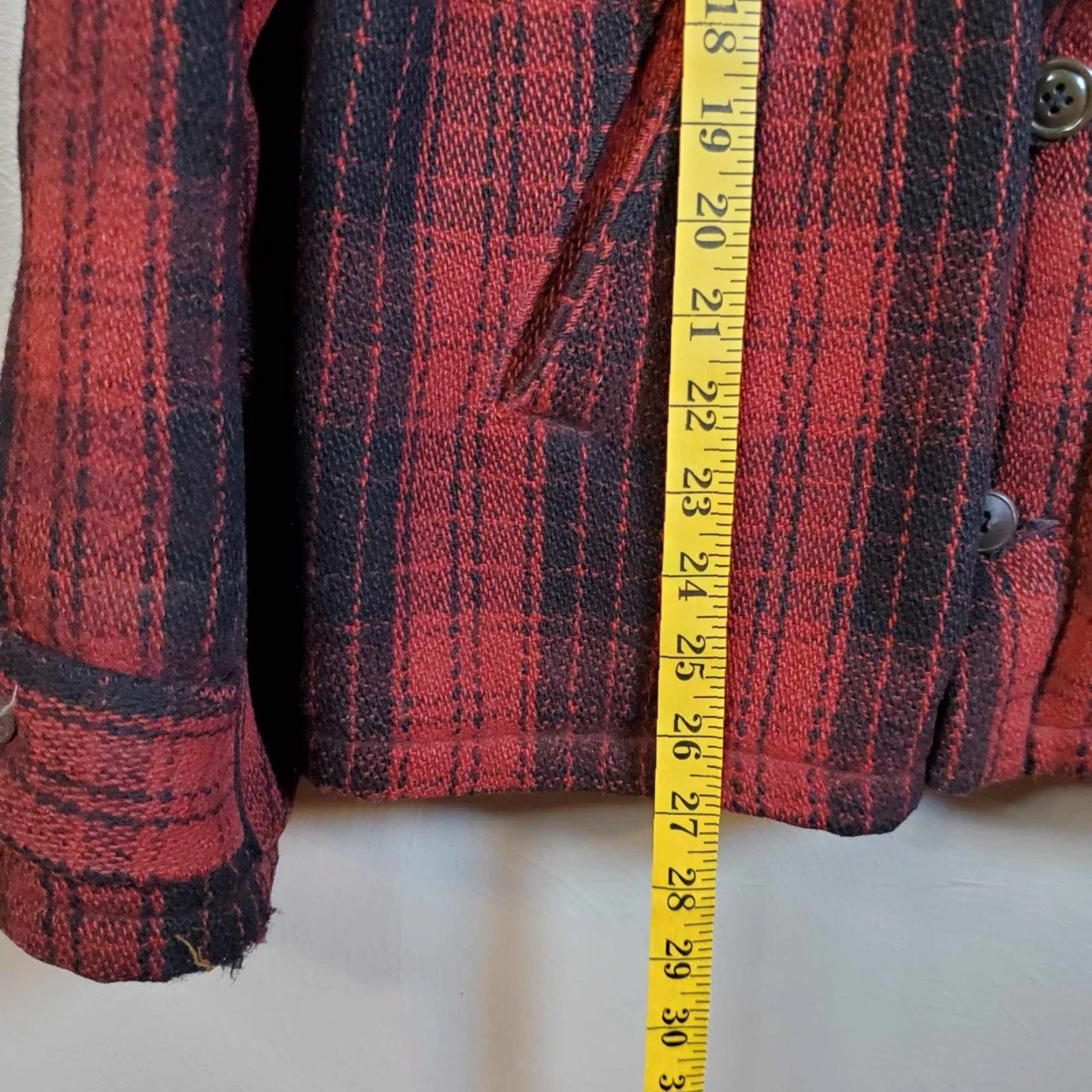 Vintage VINTAGE Woolrich Jacket Mens 42 Mackinaw 1940s Buffalo Plaid Wool Chore Coat Size US XS / EU 42 / 0 - 6 Thumbnail