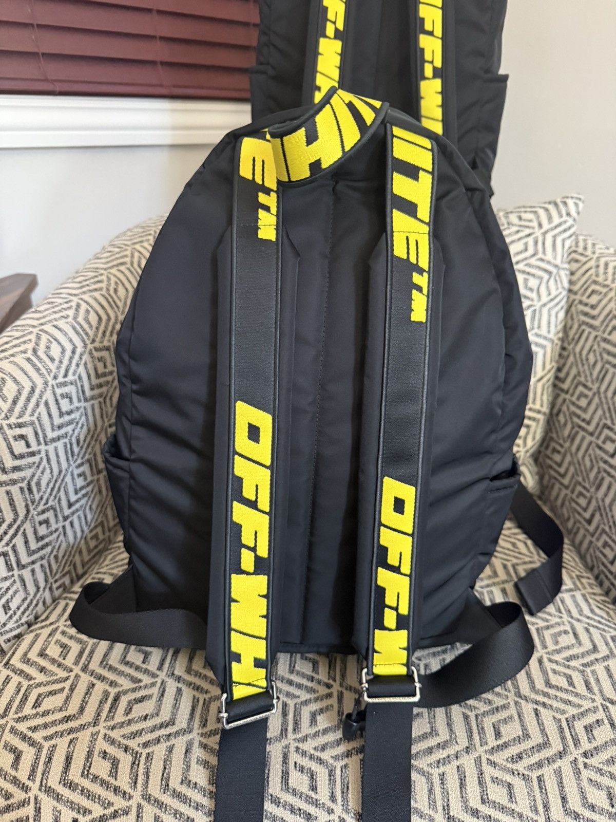Off-White OFF‑WHITE Quote Backpack Black/White Size ONE SIZE - 2 Thumbnail