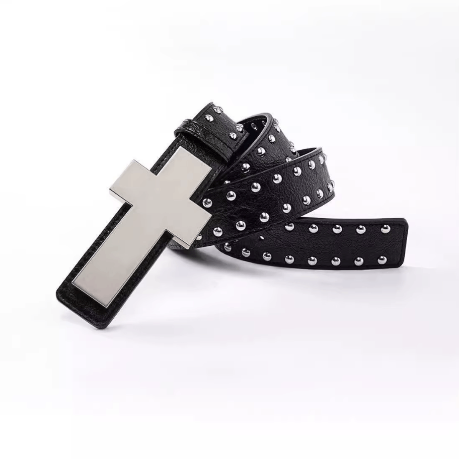 Japanese Brand Horizontal Rivet Cross Belt Size ONE SIZE - 2 Thumbnail