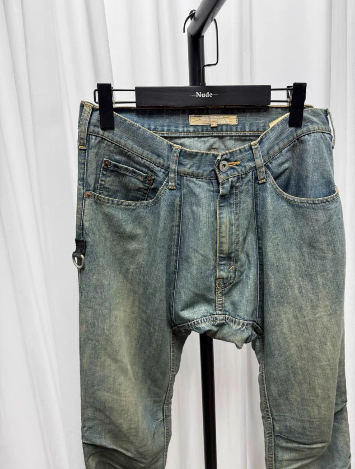 Junya Watanabe Junya Watanabe Washed Harem Jeans Size US 32 / EU 48 - 2 Thumbnail
