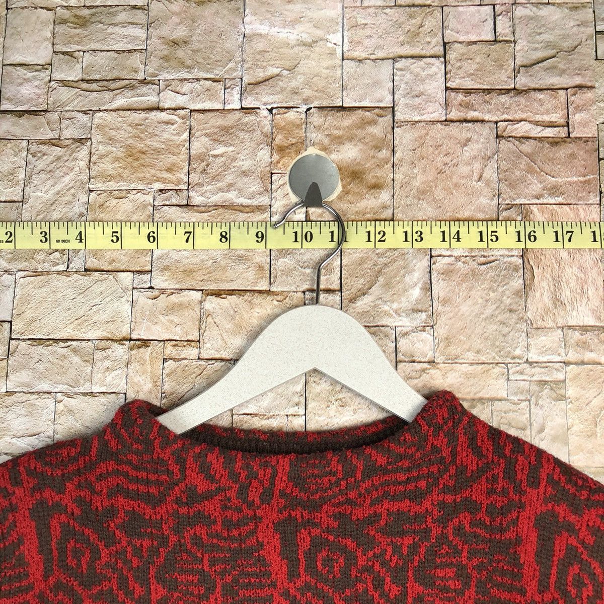 Homespun Knitwear × Japanese Brand × Vintage Celliealan vintage japan Red Knitwear #A1099 Size M / US 6-8 / IT 42-44 - 4 Thumbnail