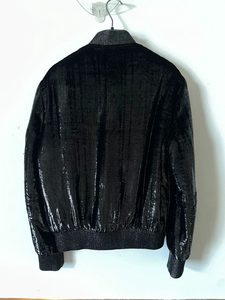 Saint Laurent Paris Saint Laurent Paris 17fw poster style reflective velvet jac Size US S / EU 44-46 / 1 - 3 Thumbnail