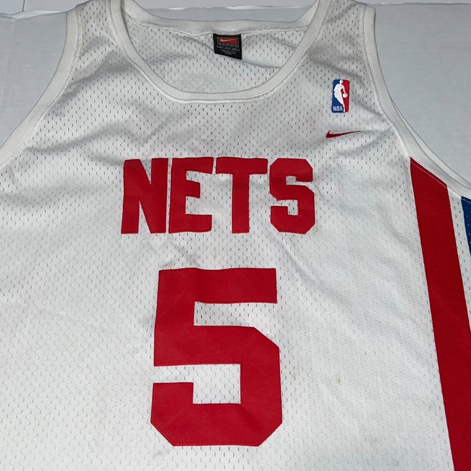 Nike Men’s Vintage Nike Jason Kidd Nets NBA Stitched Jersey 3XL Size US XXL / EU 58 / 5 - 2 Thumbnail