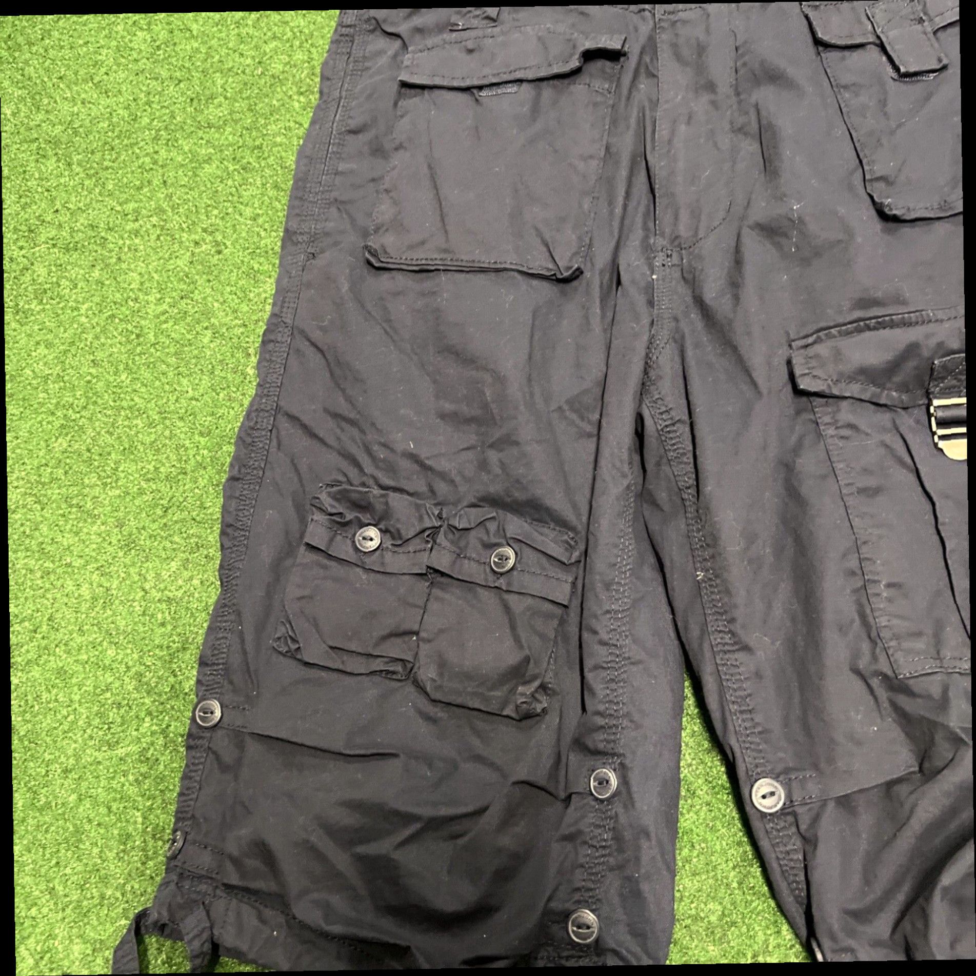 Sean John Sean John Mens Blue Cargo Parachute Shorts Size 30 Size US 30 / EU 46 - 2 Thumbnail