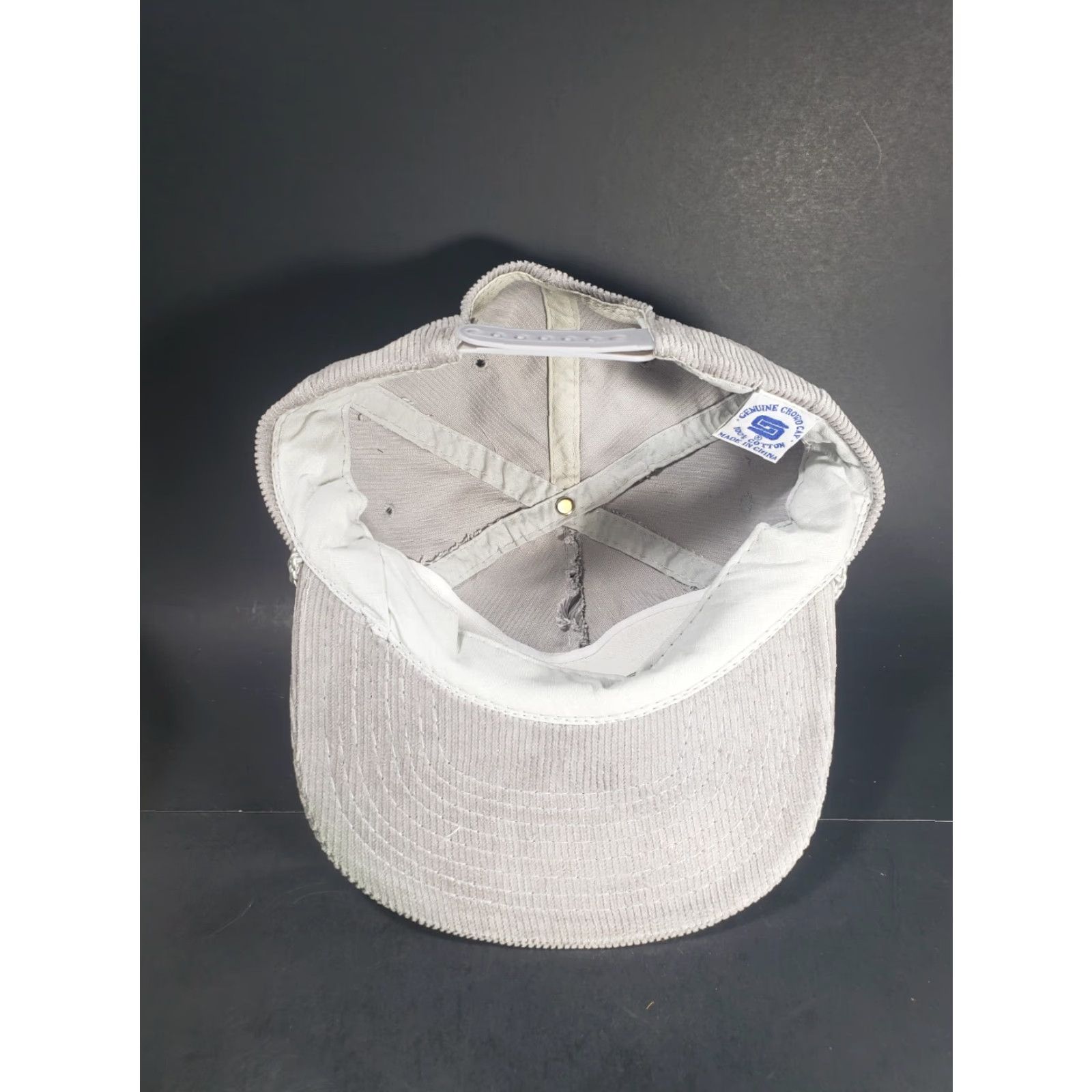 Vintage Vintage Crary Industries Cat Trucker Hat Corduroy N Dakota Ag Farm Snapback Cap Gray Cotton Adjustable Men Size ONE SIZE - 7 Thumbnail