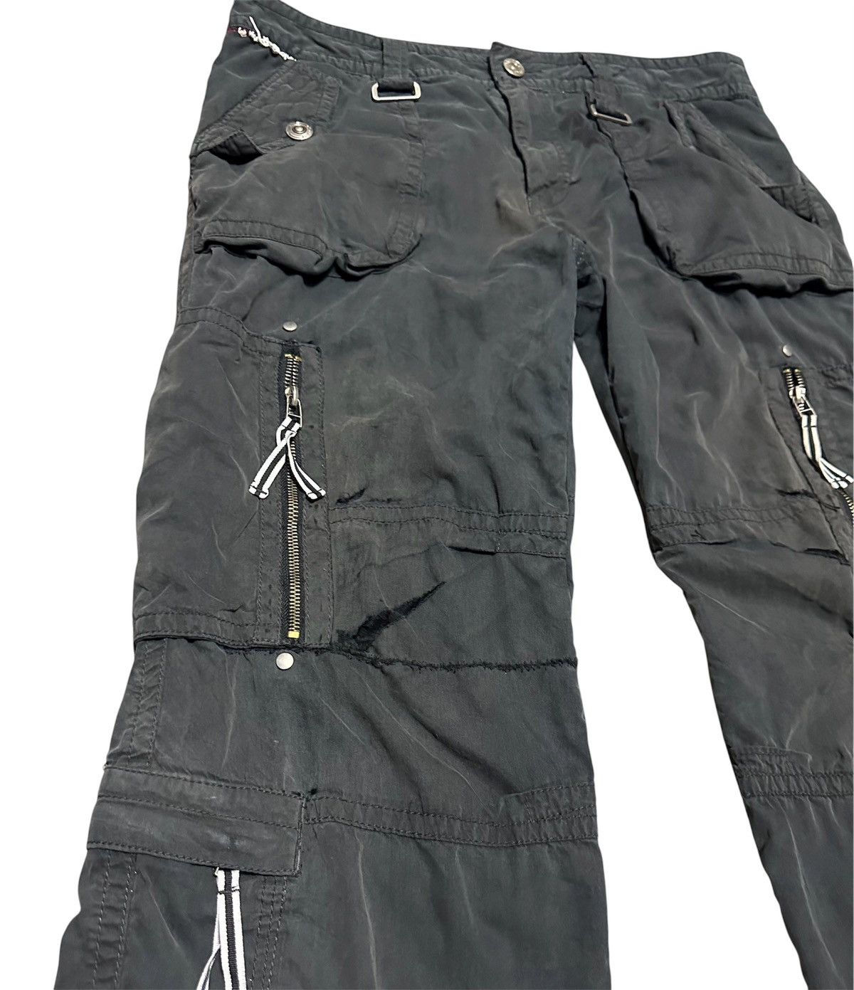 Japanese Brand Vintage Japanese Multi Pocket Cargo Pants Distressed Size US 37 - 4 Thumbnail