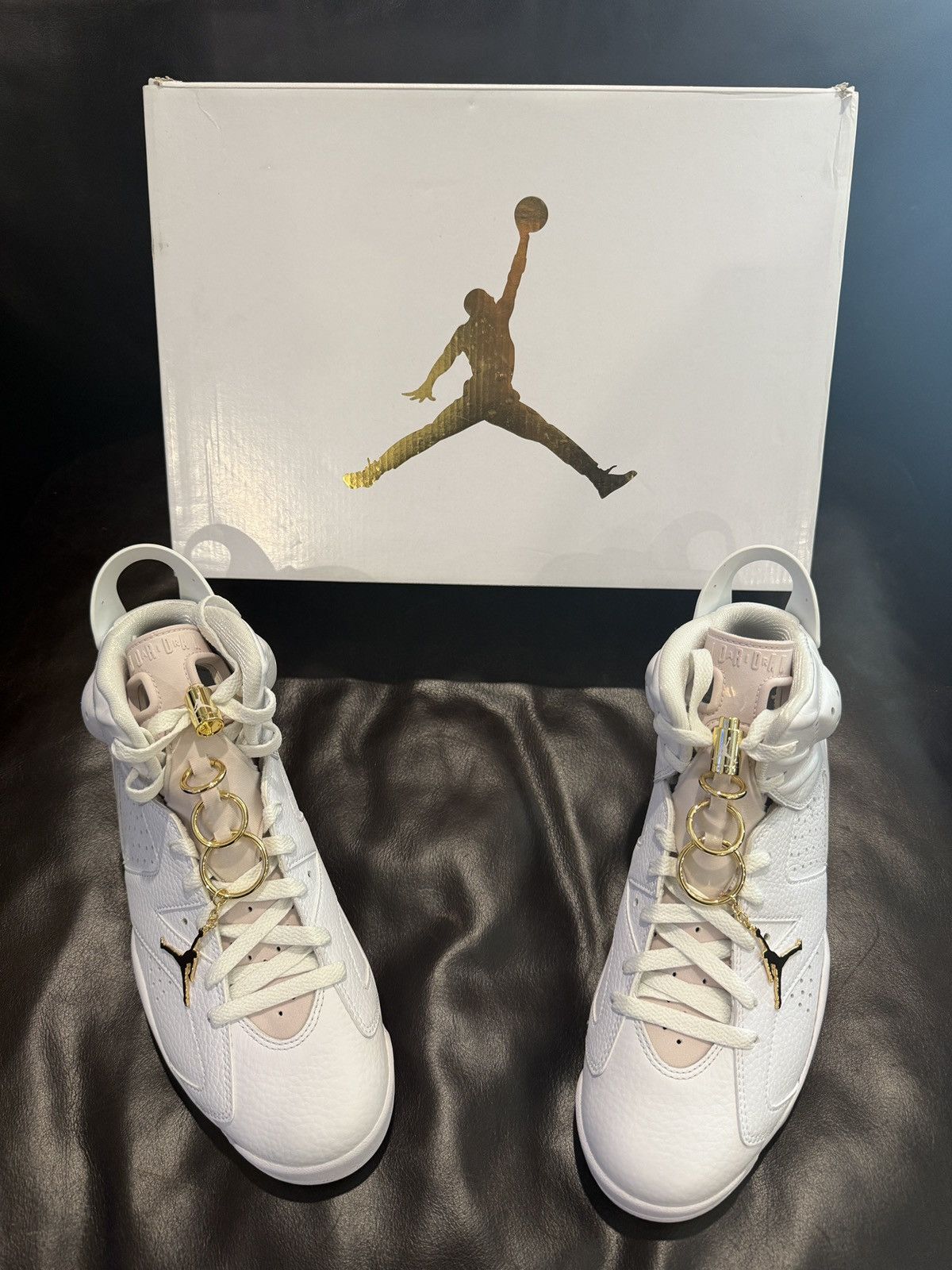 Nike Air Jordan 6 “Gold Hoops” Promo Sample - (Dh9696-100) DS OG Size US 10 / IT 40 - 13 Thumbnail