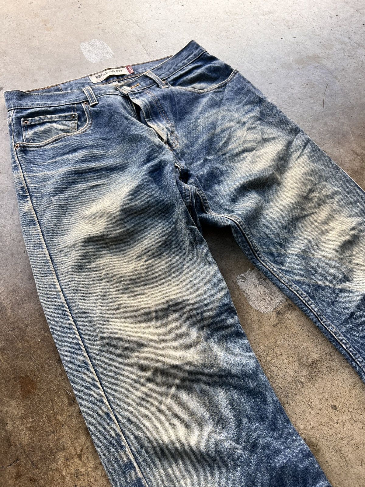 Other × Vintage LEVIS 505 DARK BLUE WASHED DENIM Size US 32 / EU 48 - 2 Thumbnail