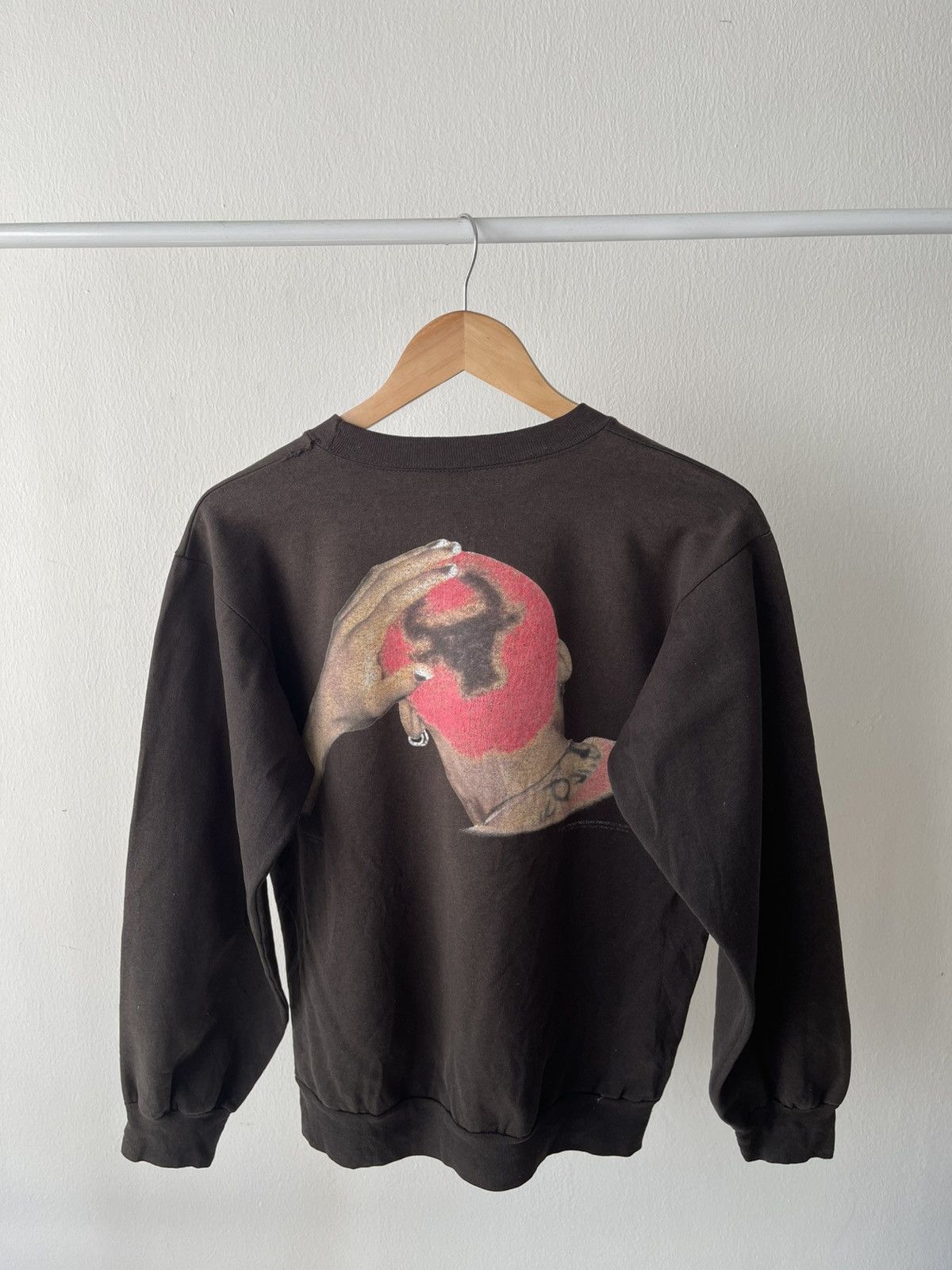 NBA × Vintage 1996 Dennis Rodman Faded Sweatshirt Size US M / EU 48-50 / 2 - 5 Thumbnail