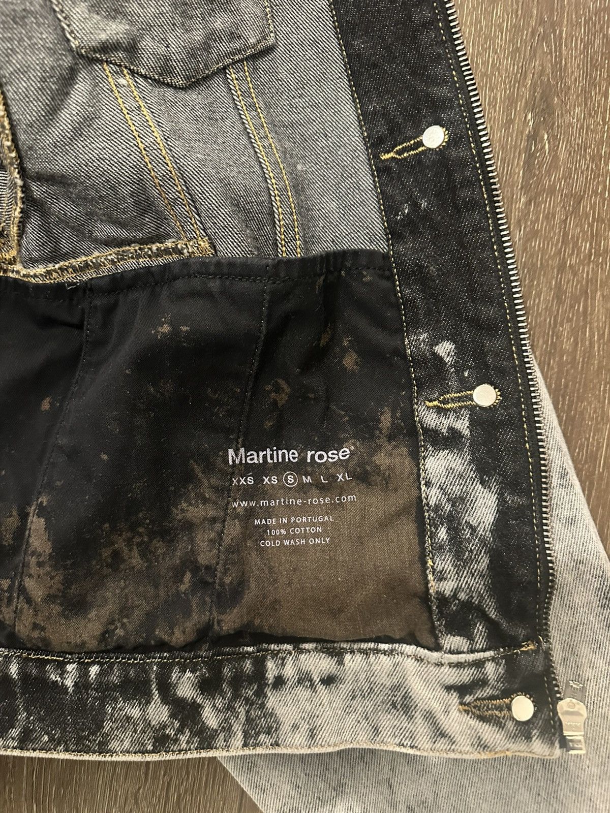 Martine Rose MARTINE ROSE ACID WASH ZIP FRONT JACKET S Size US S / EU 44-46 / 1 - 4 Thumbnail