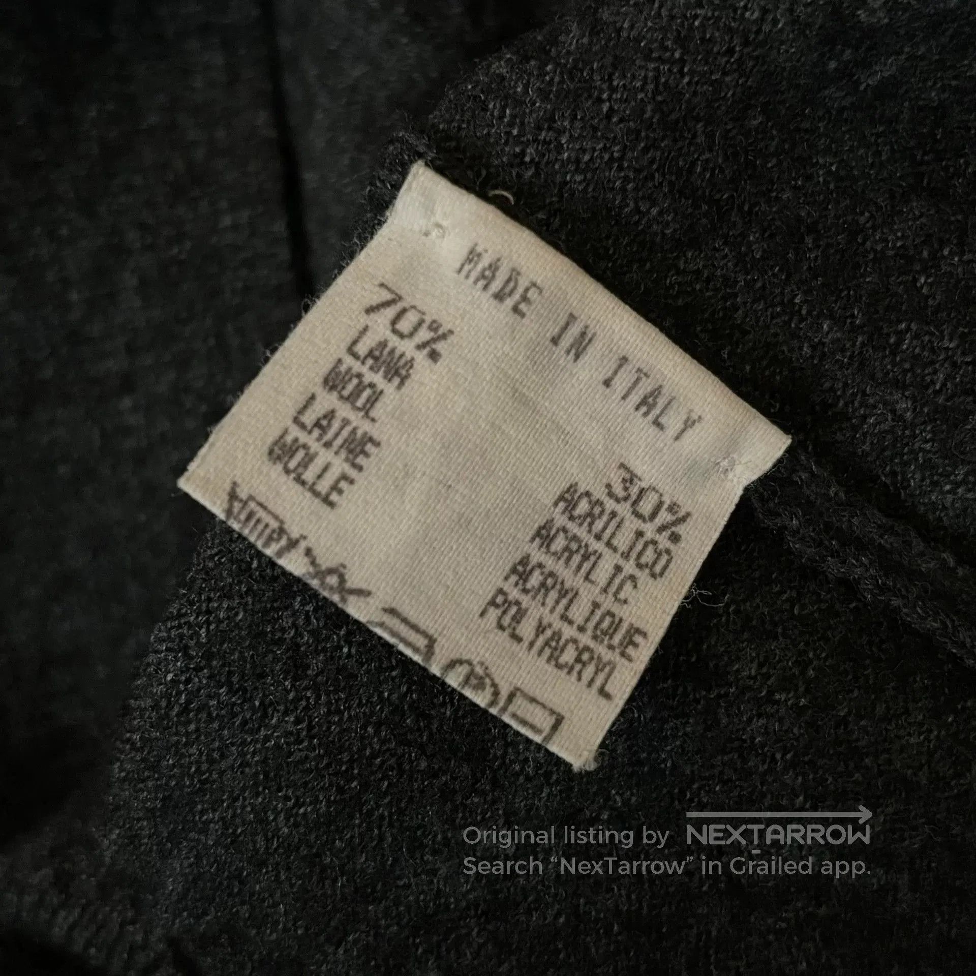 Maison Margiela maison martin margiela 1999 black knit sweater. Size US S / EU 44-46 / 1 - 6 Thumbnail