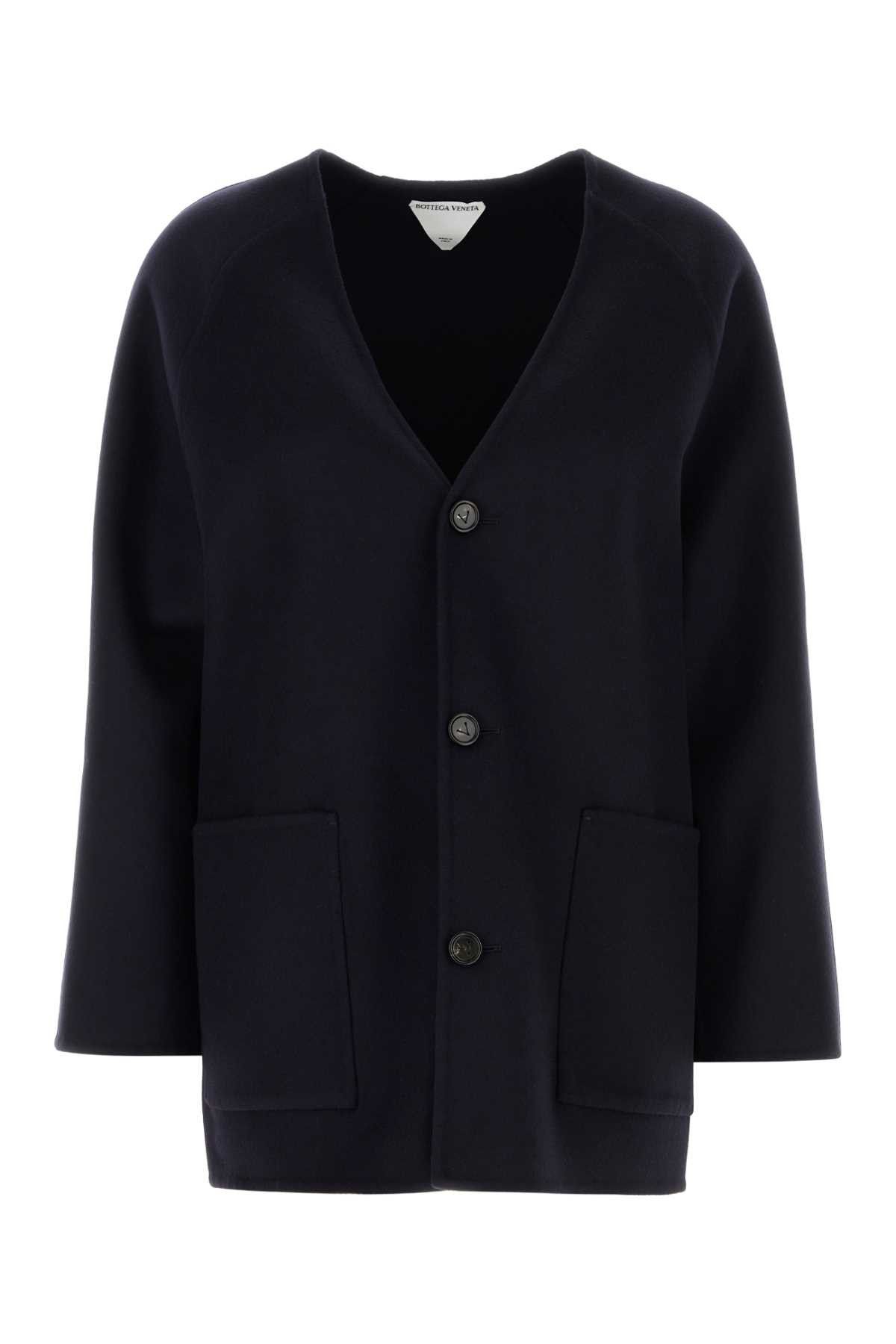 Bottega Veneta Black Wool Blend Cardigan Size M / US 6-8 / IT 42-44 - 1 Thumbnail