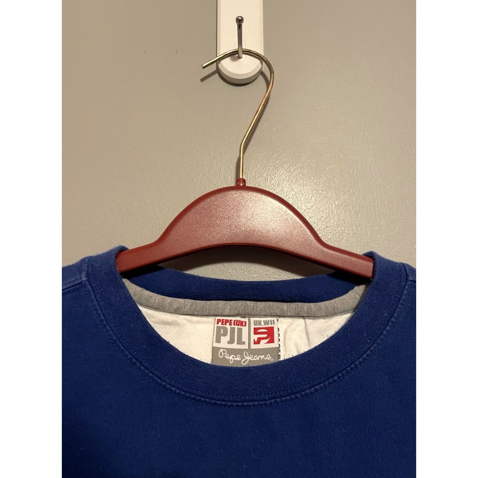 Pepe Jeans VINTAGE Pepe Jeans Shirt Mens L Blue Men Y2K Streetwear Spellout Pockets C343 Size US L / EU 52-54 / 3 - 4 Thumbnail