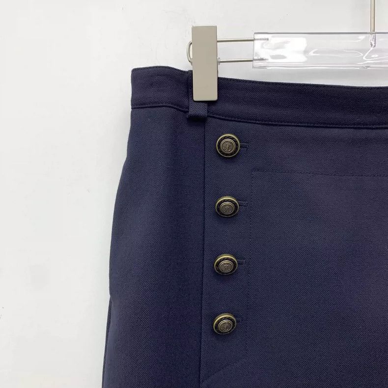 Saint Laurent Paris Saint Laurent Paris size M Dark blue wool double-breasted Size 23" - 3 Thumbnail