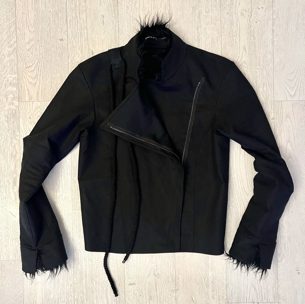 Other Black denim jacket with fur lining Size US S / EU 44-46 / 1 - 1 Thumbnail