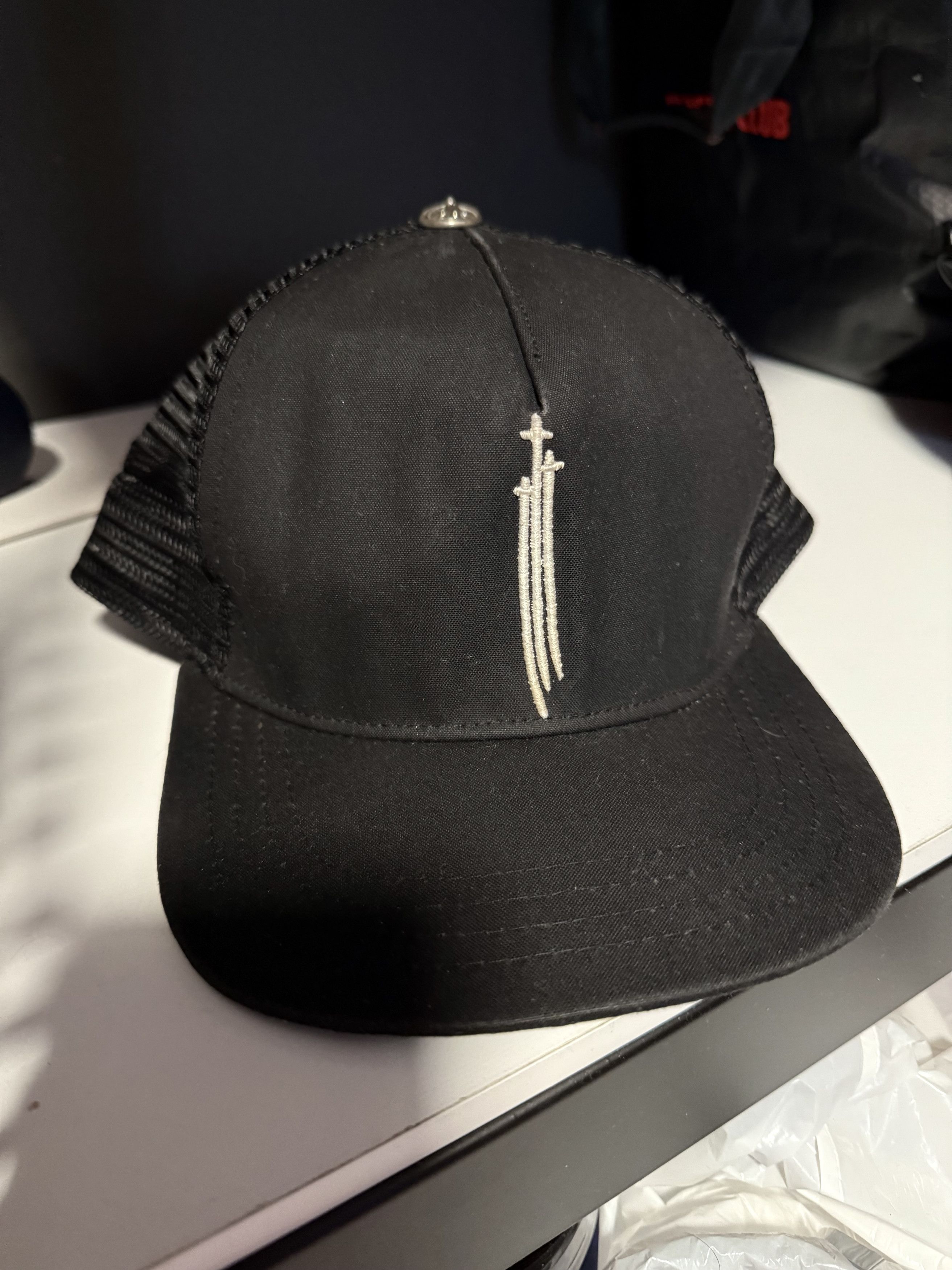 Chrome Hearts Chrome Hearts RS3 Swords Mesh Trucker Hat Size ONE SIZE - 1 Thumbnail