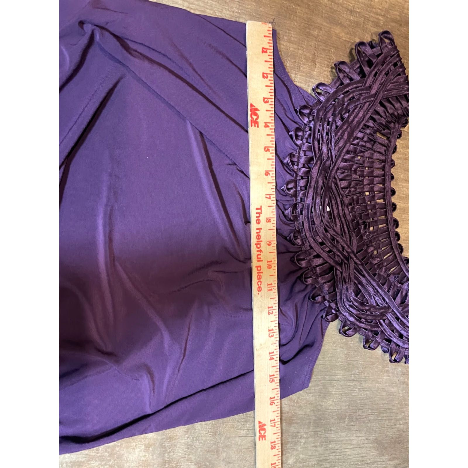 Vintage VINTAGE Perception Concept Top Blouse Sleeveless Purple M Womens USA Made Medium Blouse Size M / US 6-8 / IT 42-44 - 3 Thumbnail