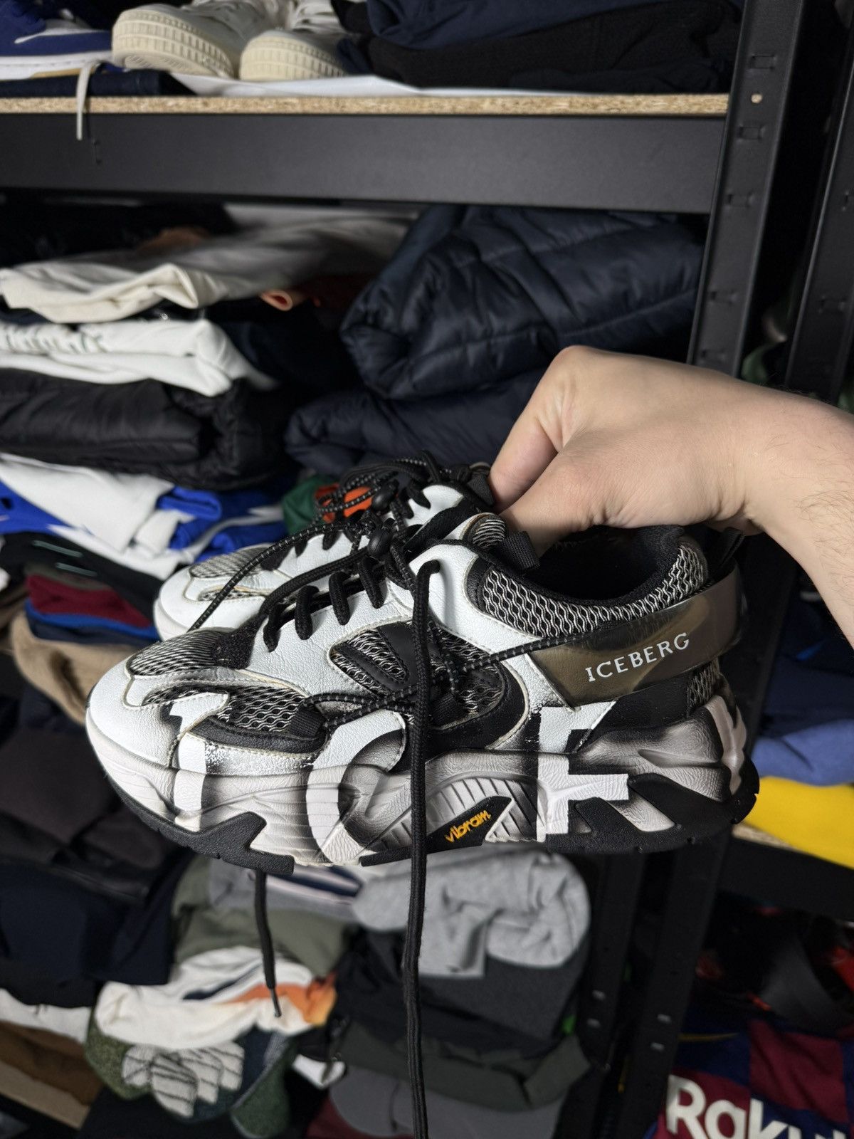 Iceberg Iceberg Kakkoii Sneakers EU 36 White Black Vibram Chunky Y2K Size US 6 / IT 36 - 2 Thumbnail