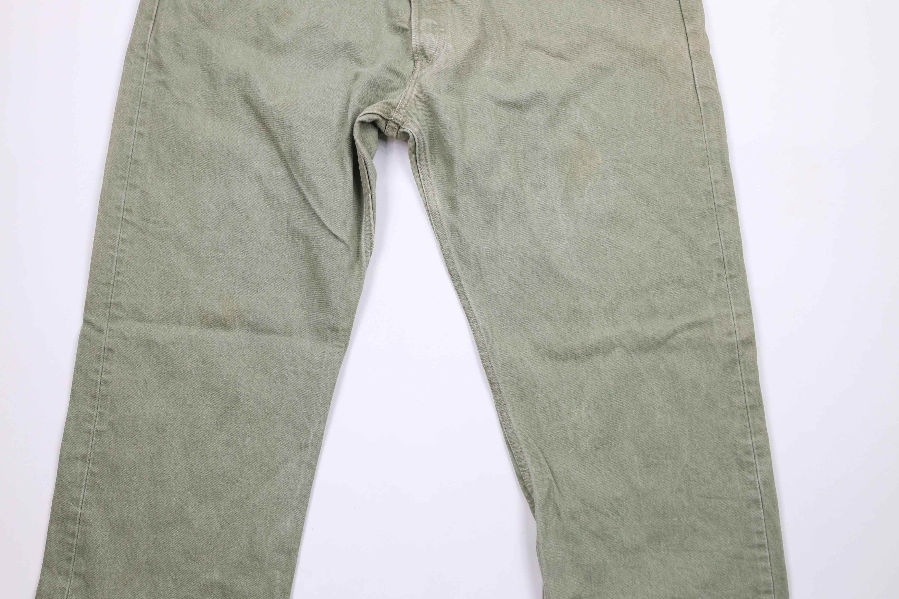 Levi's × Vintage Vintage Y2K Levis 501xx Original Fit Button Fly Jeans Green Size US 44 / EU 60 - 3 Thumbnail