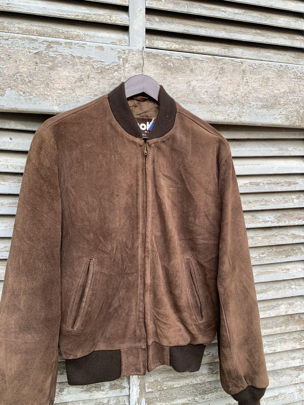 Schott 👹Vintage SCHOTT Brown Suede Bomber Jacket Made In USA Size US M / EU 48-50 / 2 - 6 Thumbnail
