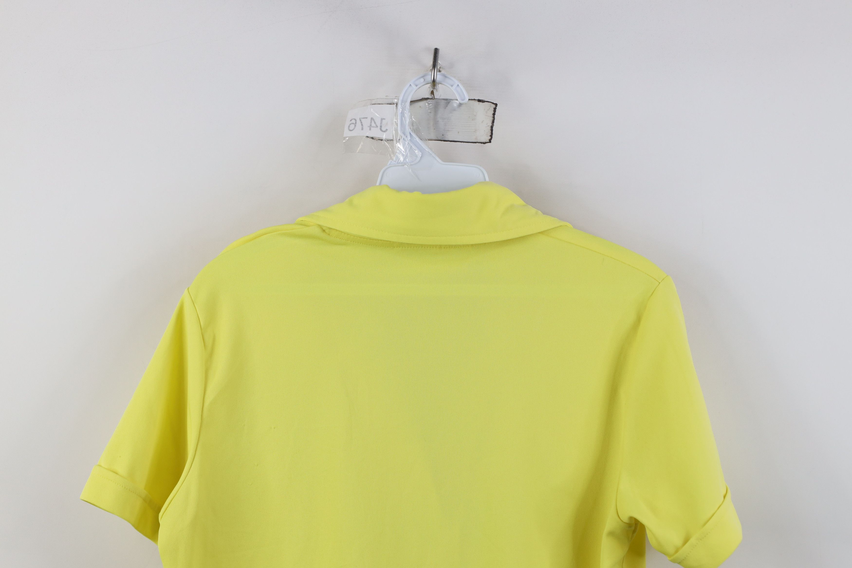 Vintage Vintage 70s Streetwear Knit Dagger Collar Polo Shirt Yellow Size L / US 10 / IT 46 - 13 Thumbnail