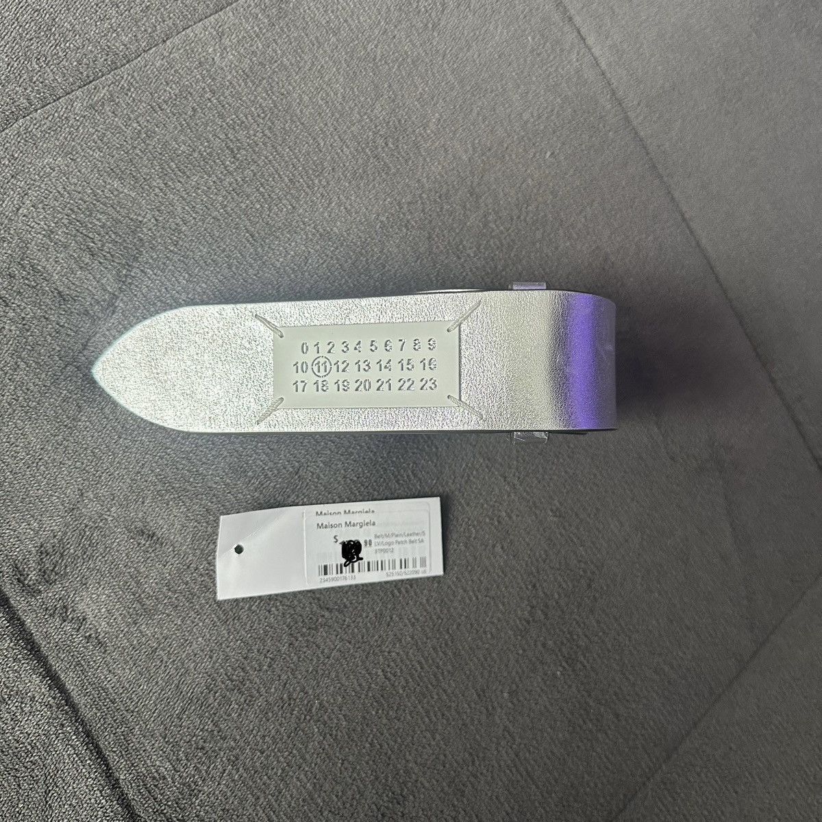 maison margiela chrome belt