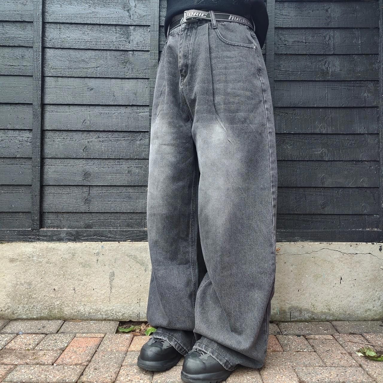 Other Japanese Grey Faded Baggy Denim Size US 32 / EU 48 - 2 Thumbnail
